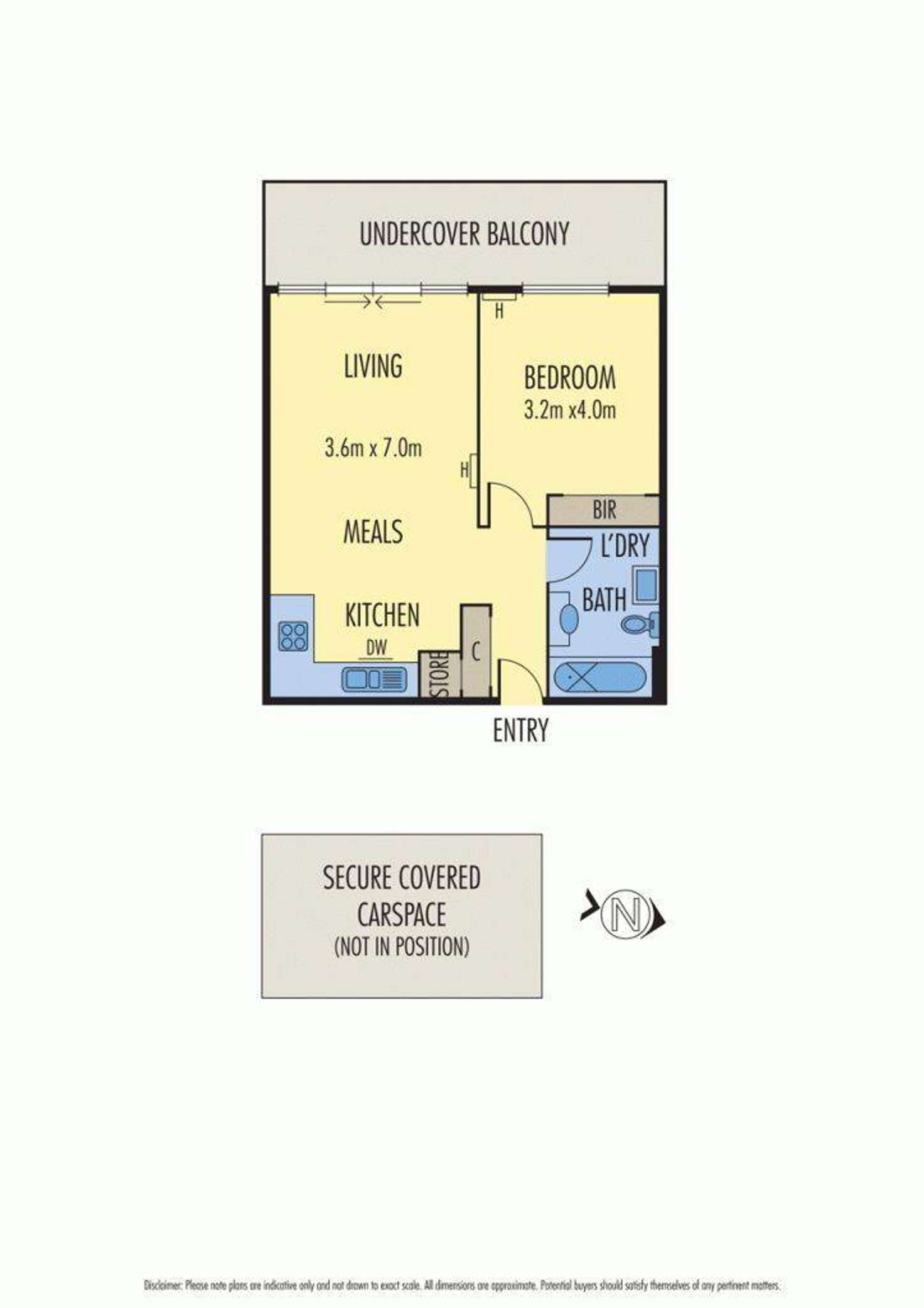 Floorplan of Homely apartment listing, 314A/41-43 Stockade Avenue, Coburg VIC 3058