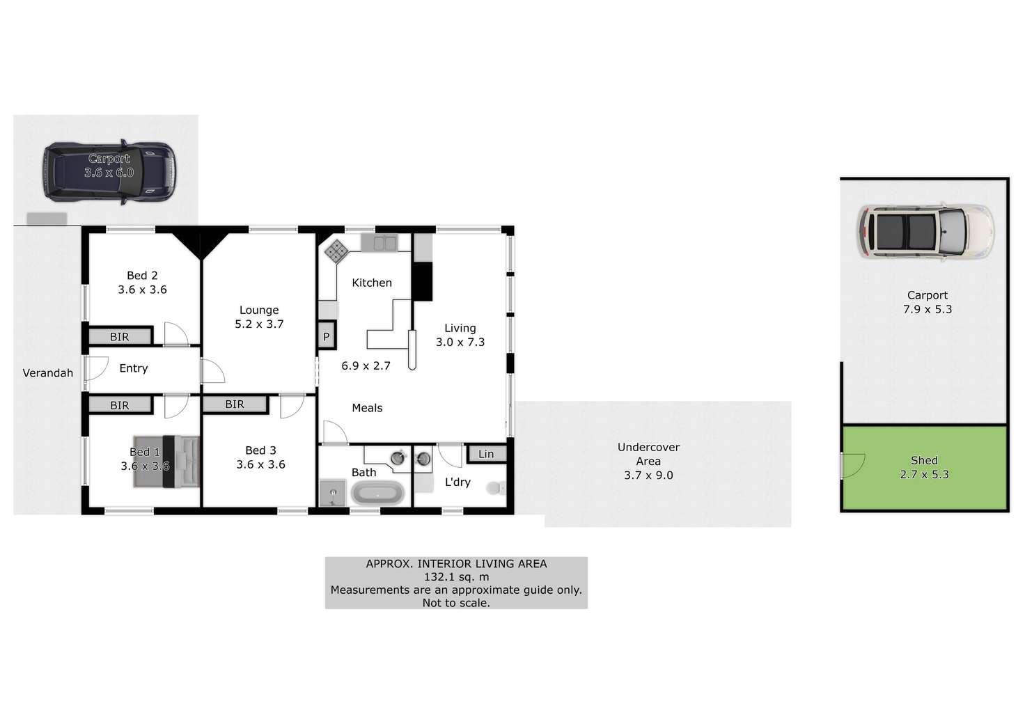 Floorplan of Homely house listing, 232 Honour Avenue, Corowa NSW 2646