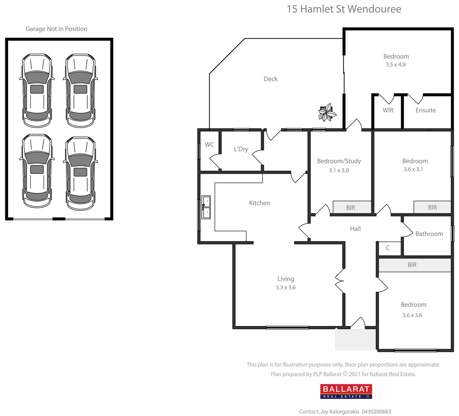 Floorplan of Homely house listing, 15 Hamlet Street, Wendouree VIC 3355