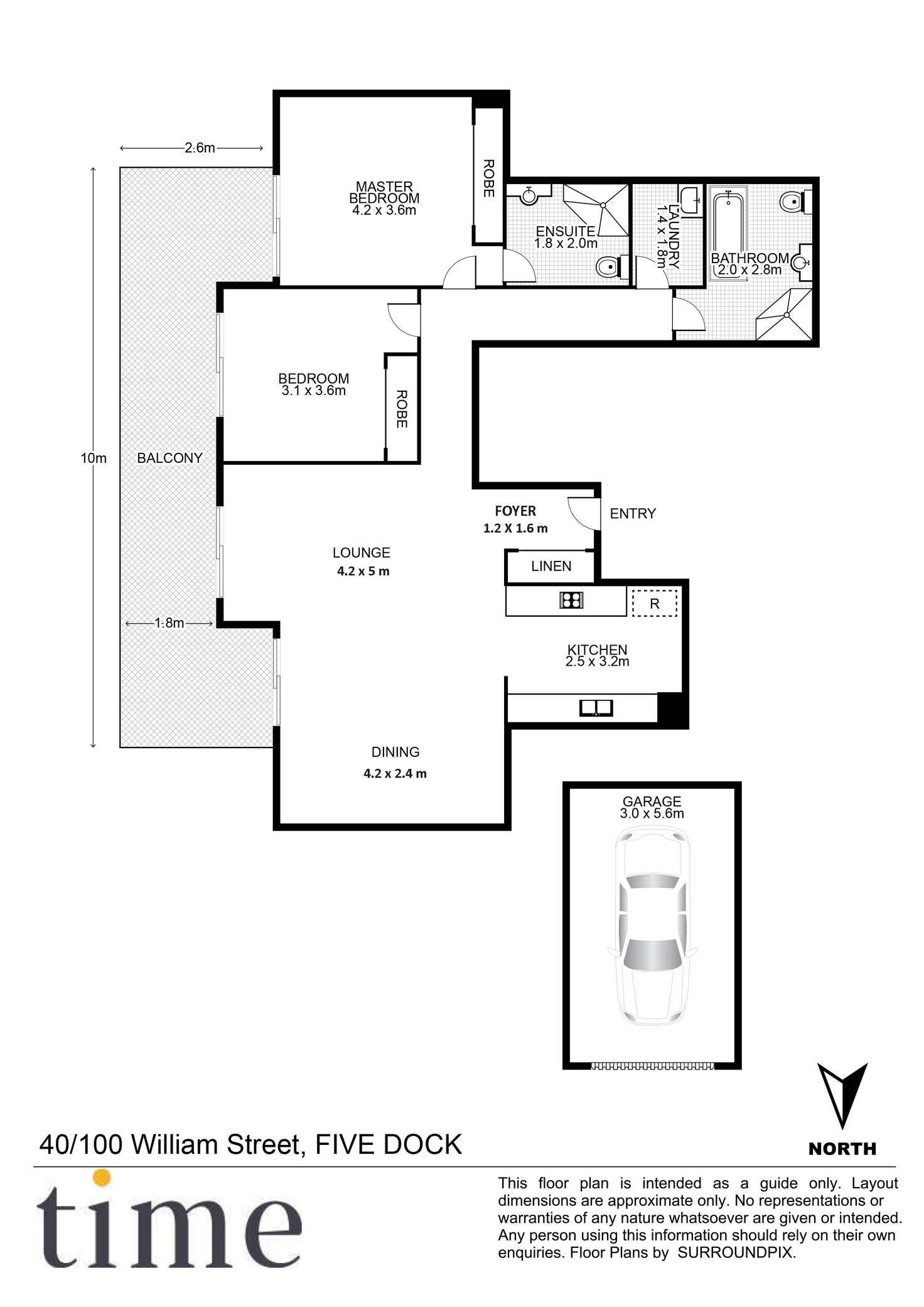 Floorplan of Homely apartment listing, 40/100 William Street, Five Dock NSW 2046