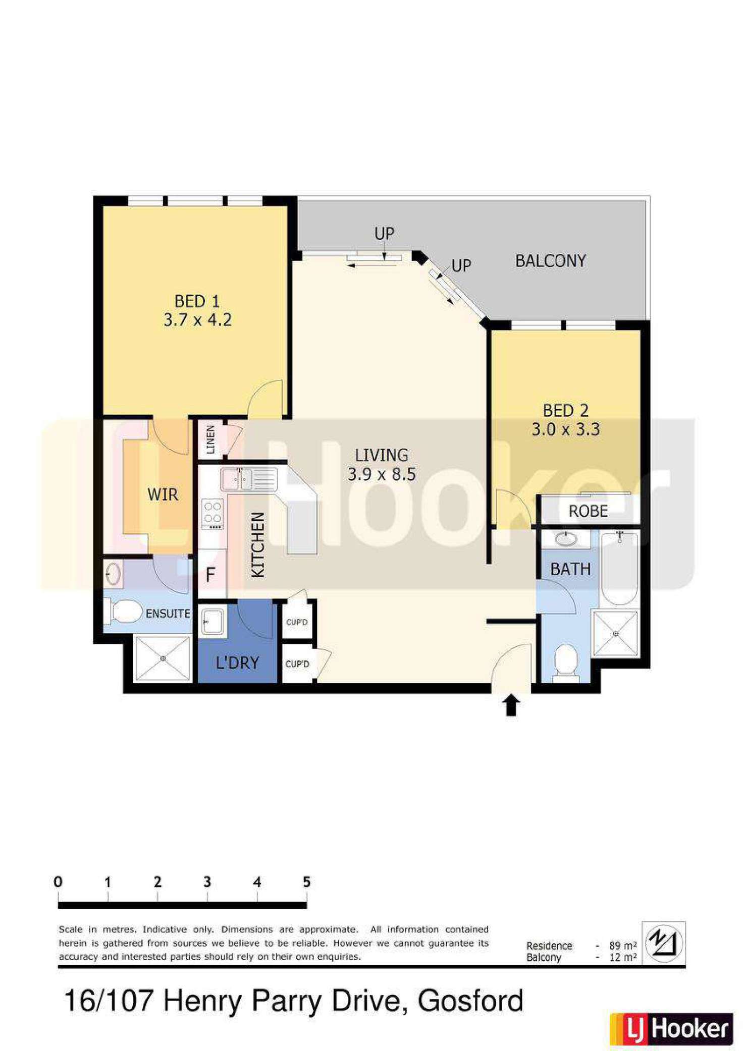 Floorplan of Homely unit listing, 16/107-115 Henry Parry Drive, Gosford NSW 2250