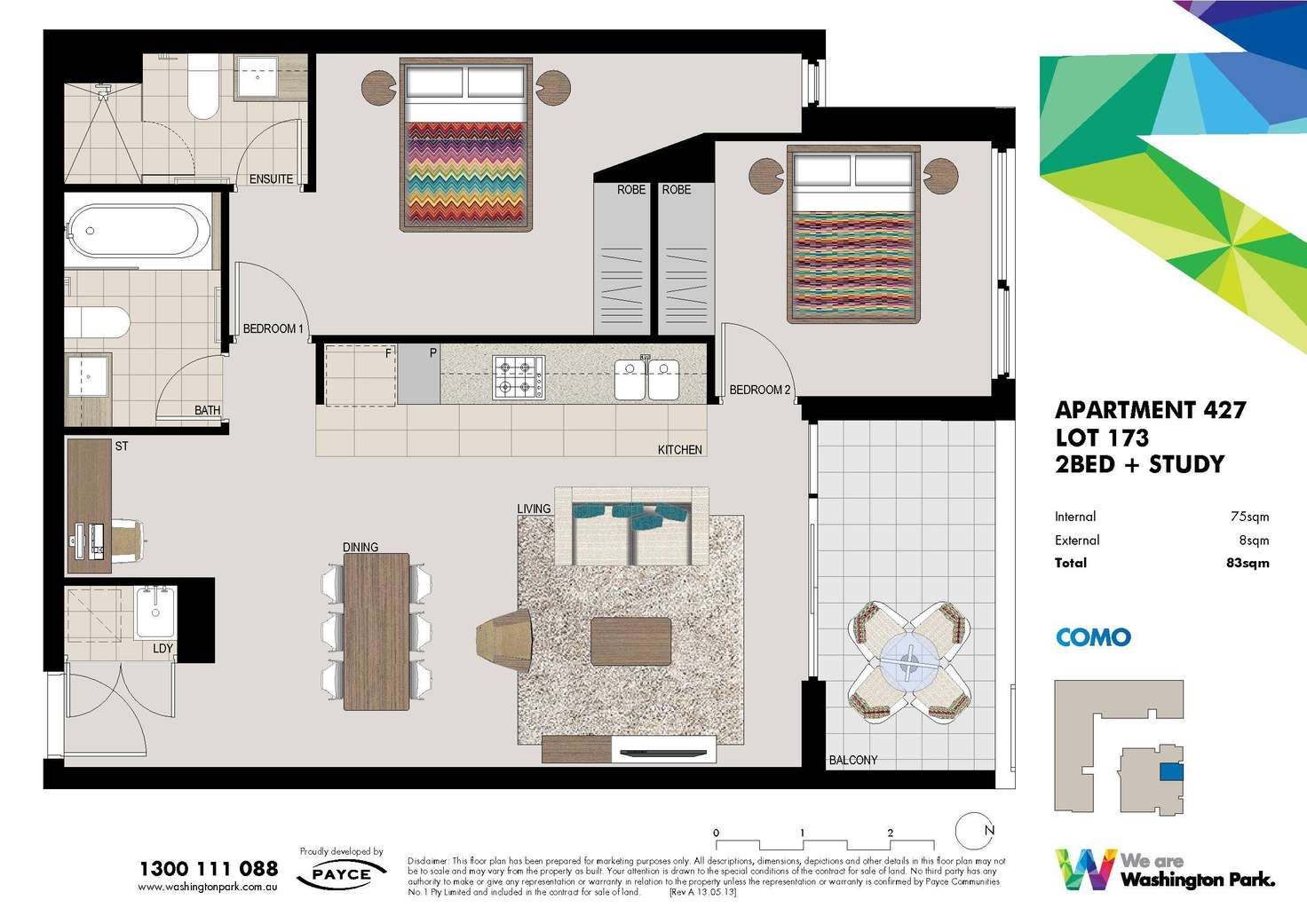 Floorplan of Homely apartment listing, 427/7 Washington Avenue, Riverwood NSW 2210