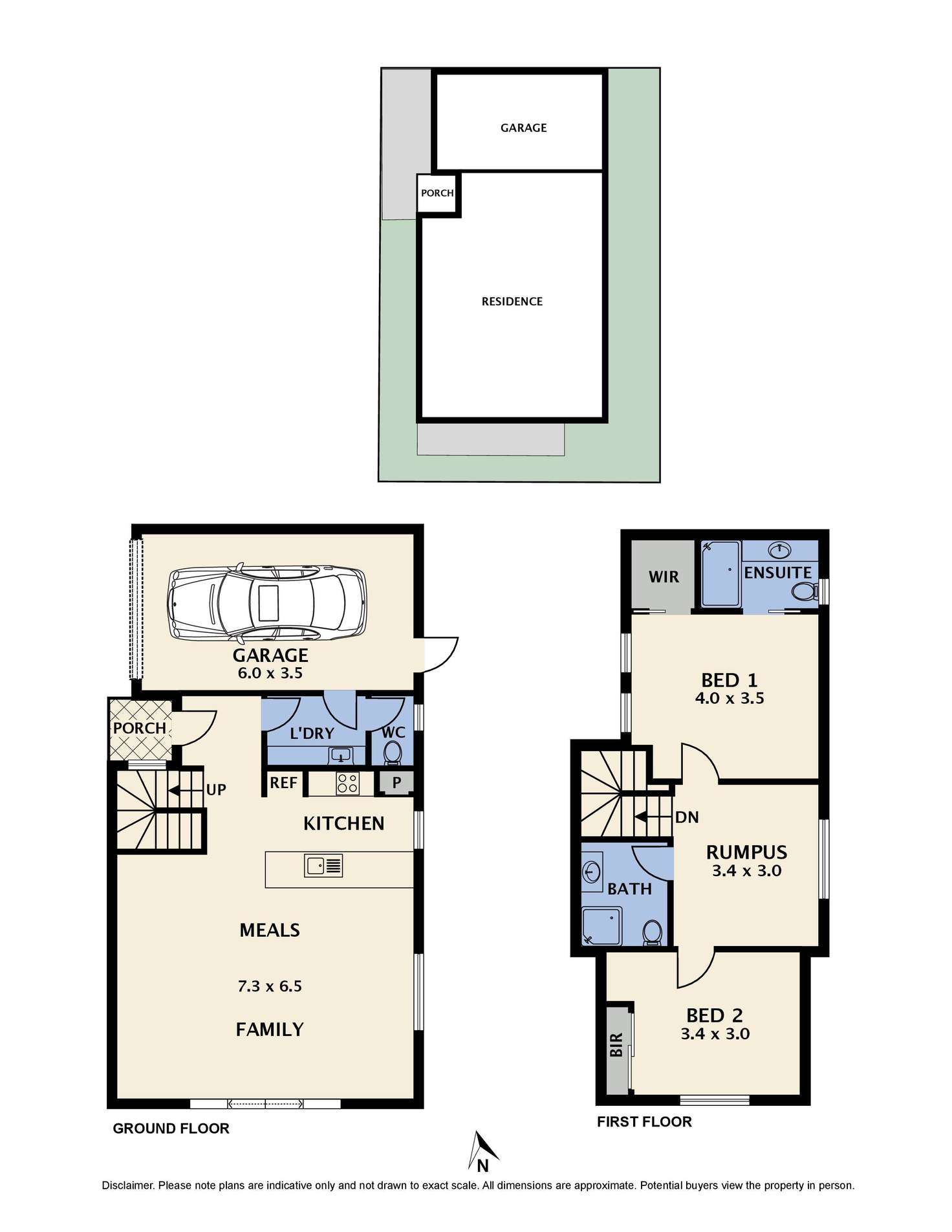 Floorplan of Homely townhouse listing, 3/62 Andrews Avenue, Reservoir VIC 3073