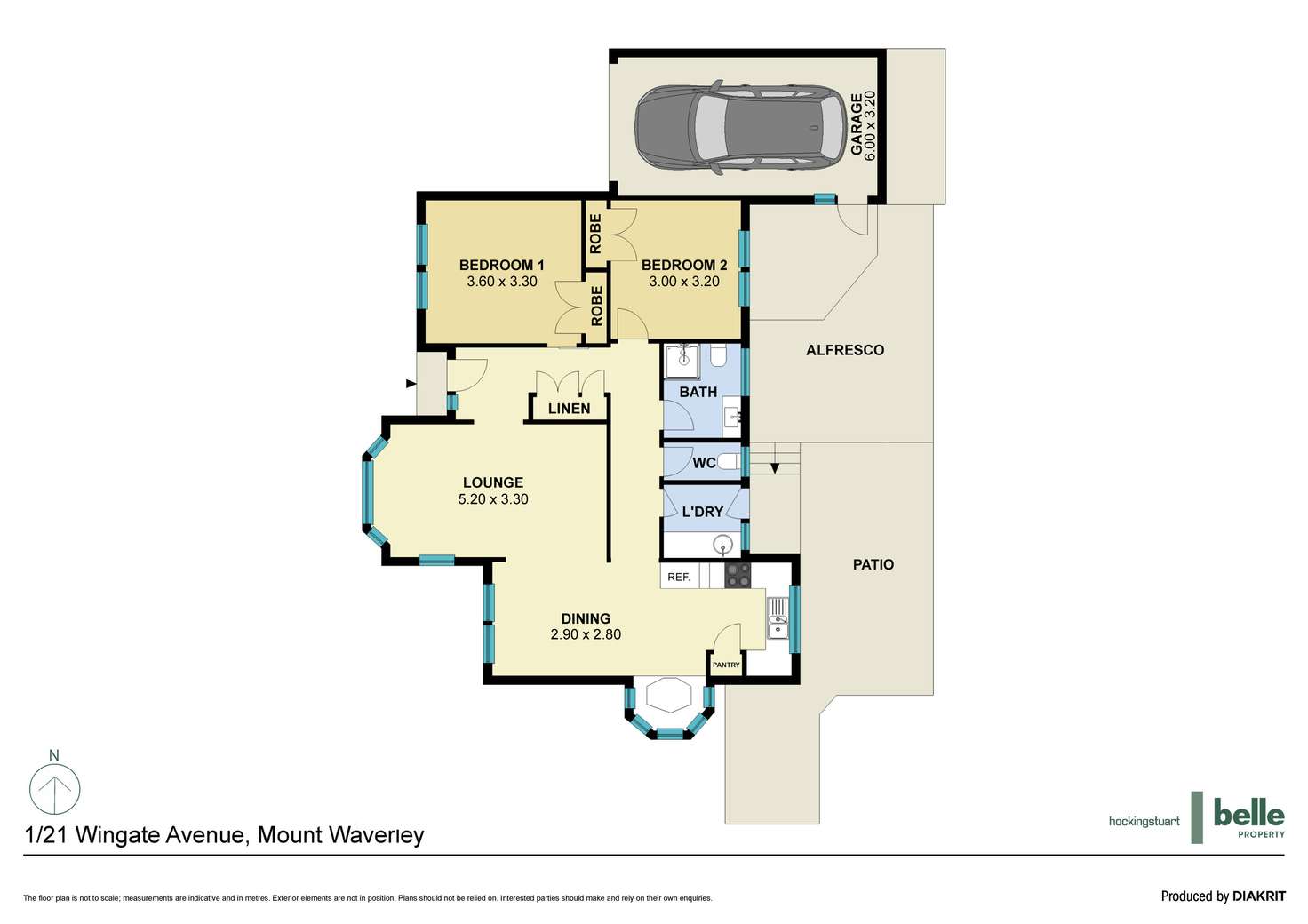 Floorplan of Homely unit listing, 1/21 Wingate Avenue, Mount Waverley VIC 3149