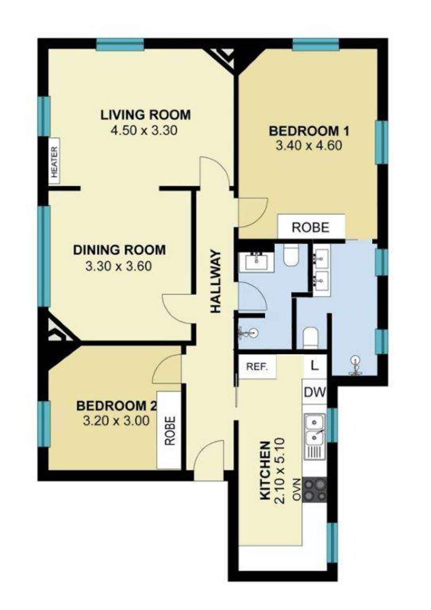 Floorplan of Homely apartment listing, 3/25 Grandview Grove, Prahran VIC 3181