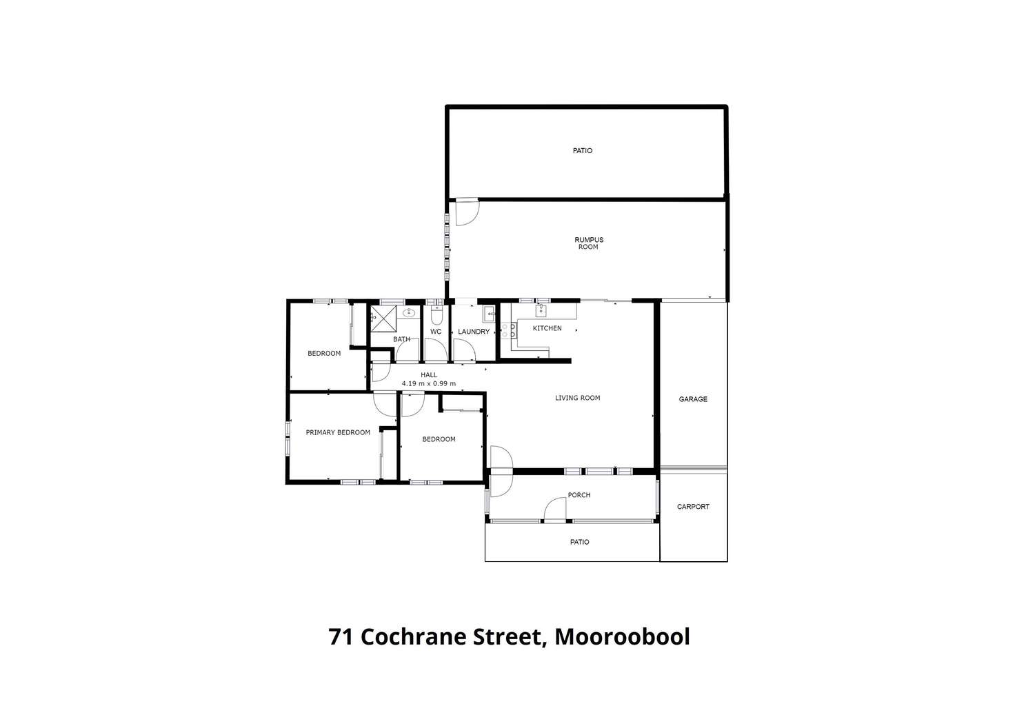 Floorplan of Homely house listing, 71 Cochrane Street, Mooroobool QLD 4870
