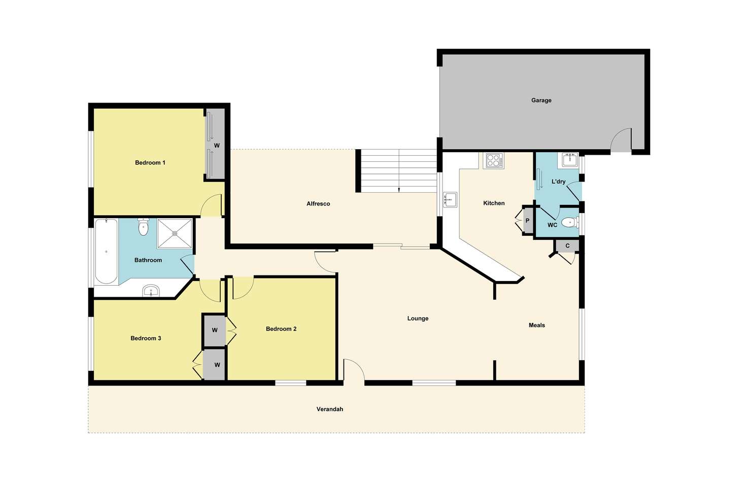 Floorplan of Homely house listing, 1201 Geelong Road, Mount Clear VIC 3350