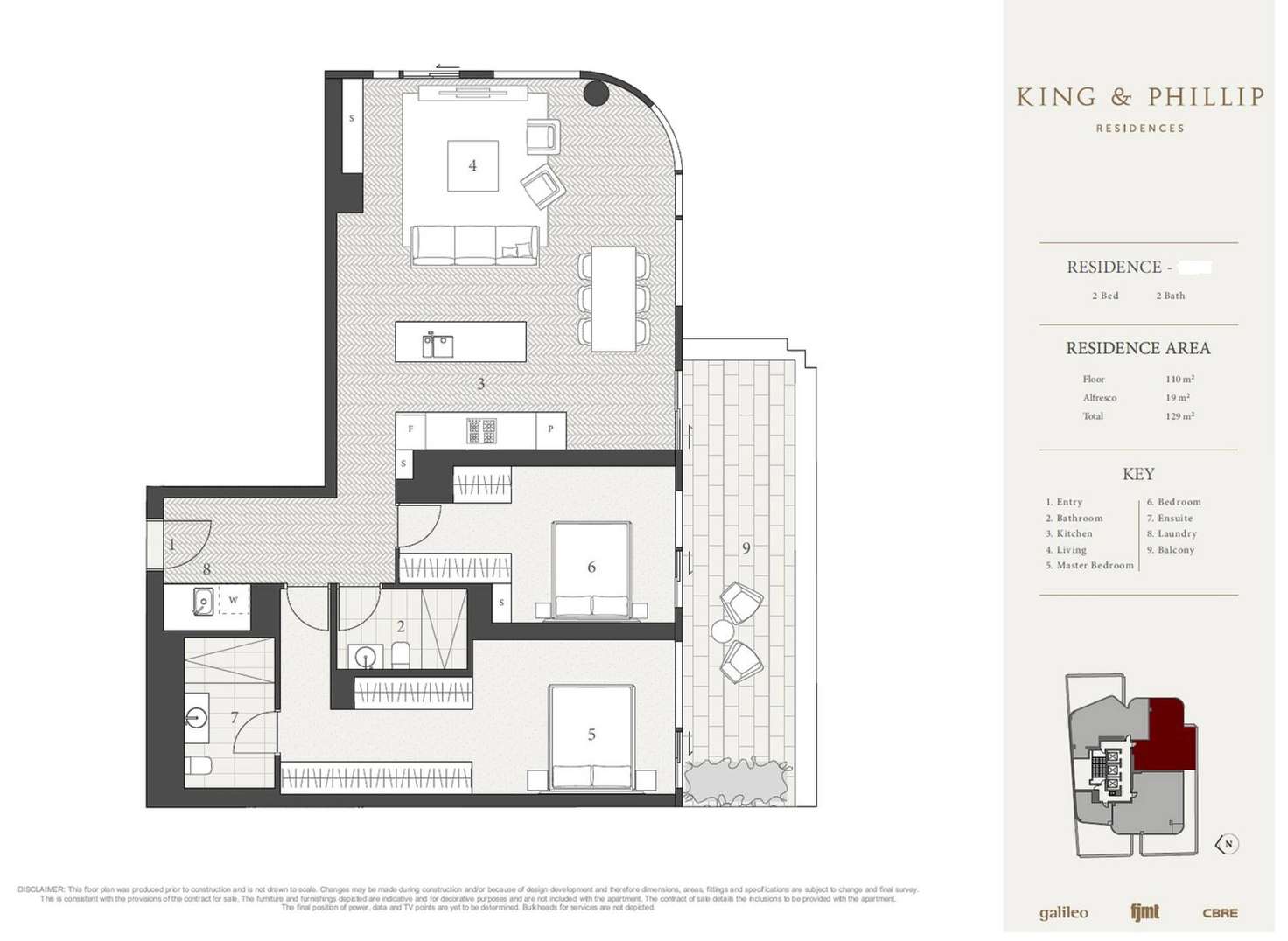 Floorplan of Homely apartment listing, 160 King Street, Sydney NSW 2000