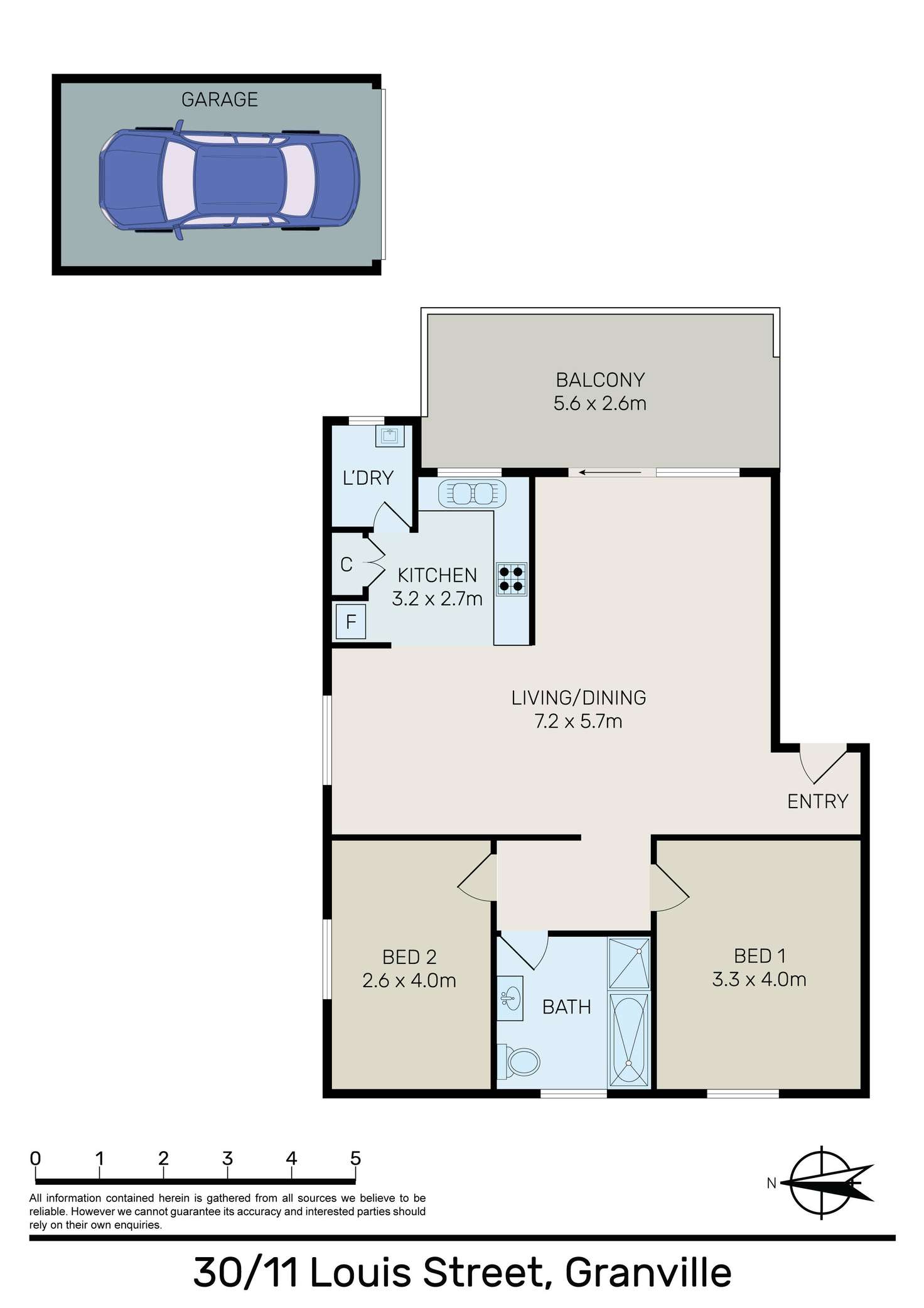 Floorplan of Homely house listing, 28/11 Louis Street, Granville NSW 2142