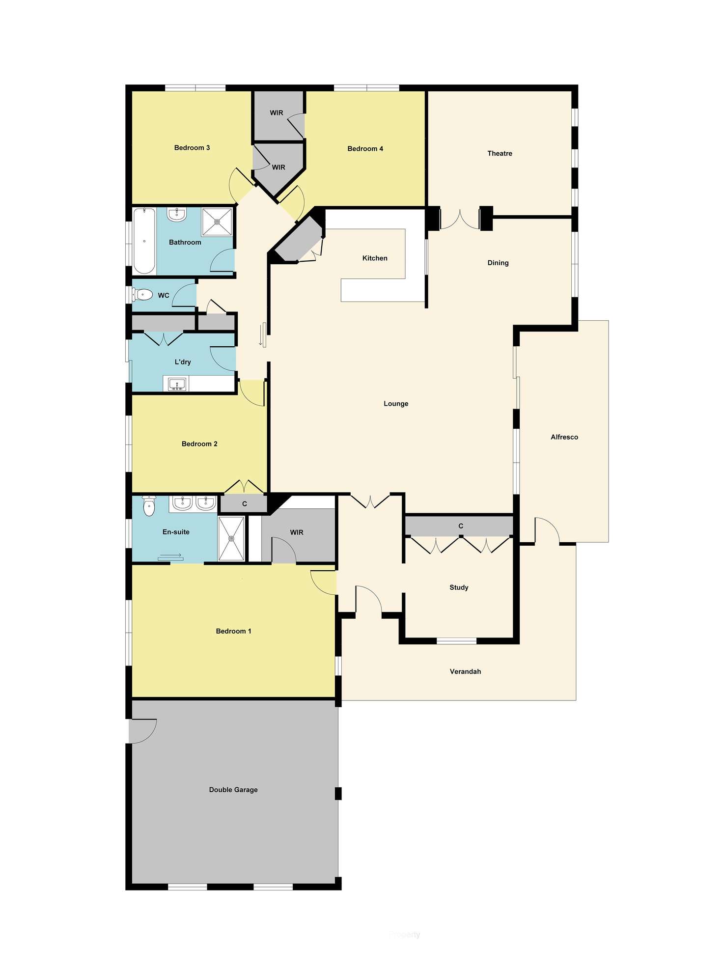 Floorplan of Homely house listing, 61 Briardale Avenue, Enfield VIC 3352