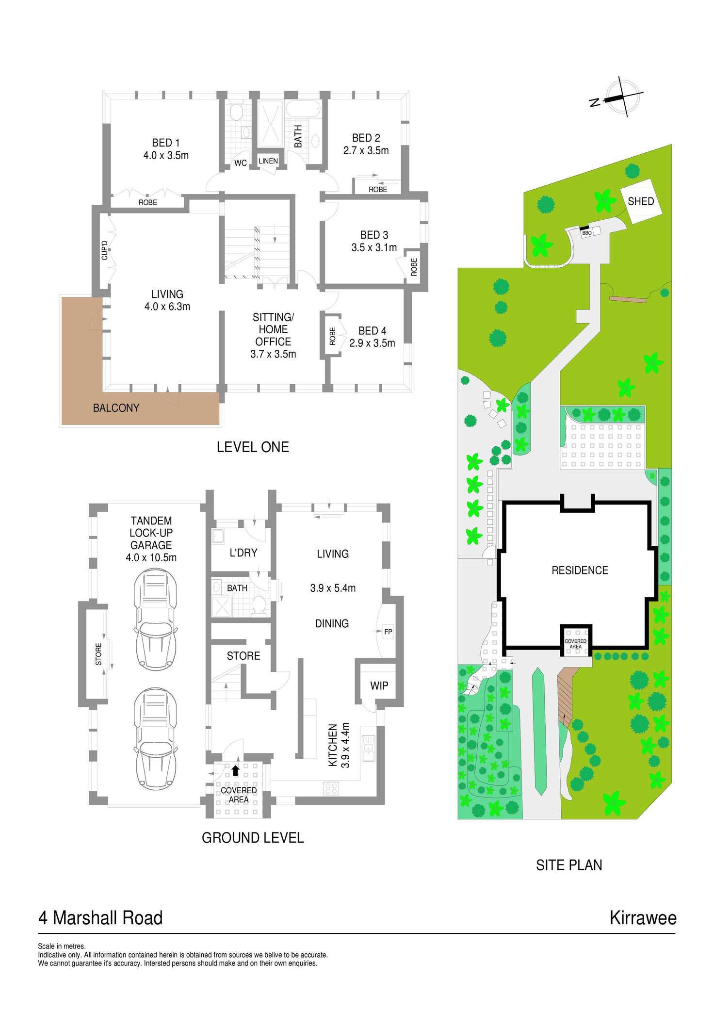 Floorplan of Homely house listing, 4 Marshall Road, Kirrawee NSW 2232