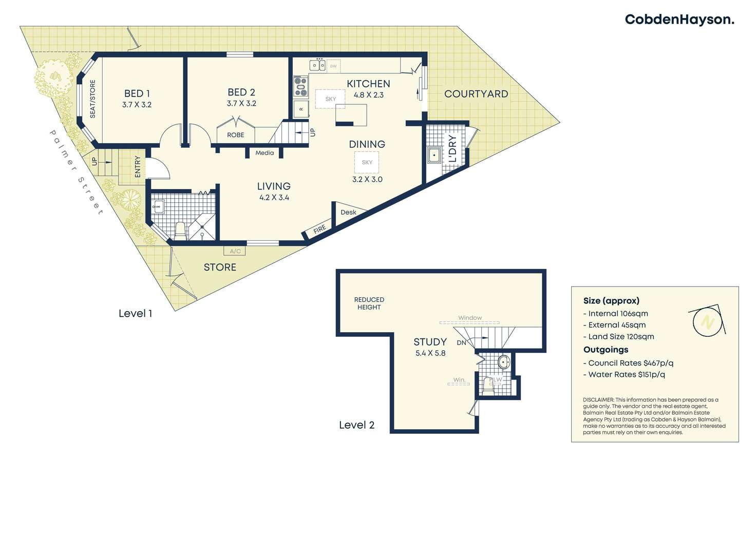 Floorplan of Homely house listing, 92 Palmer Street, Balmain NSW 2041