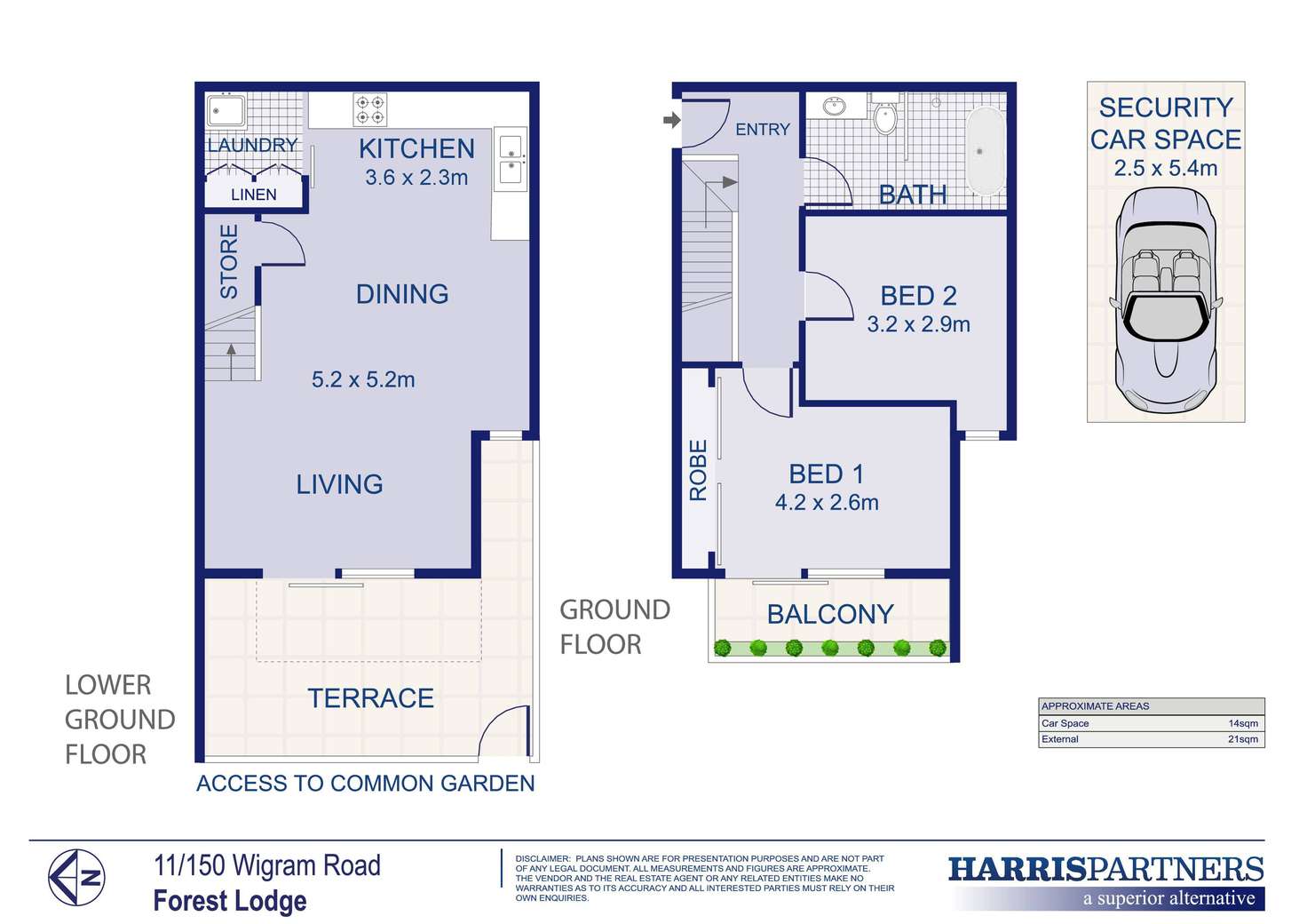 Floorplan of Homely townhouse listing, 11/150 Wigram Road, Forest Lodge NSW 2037