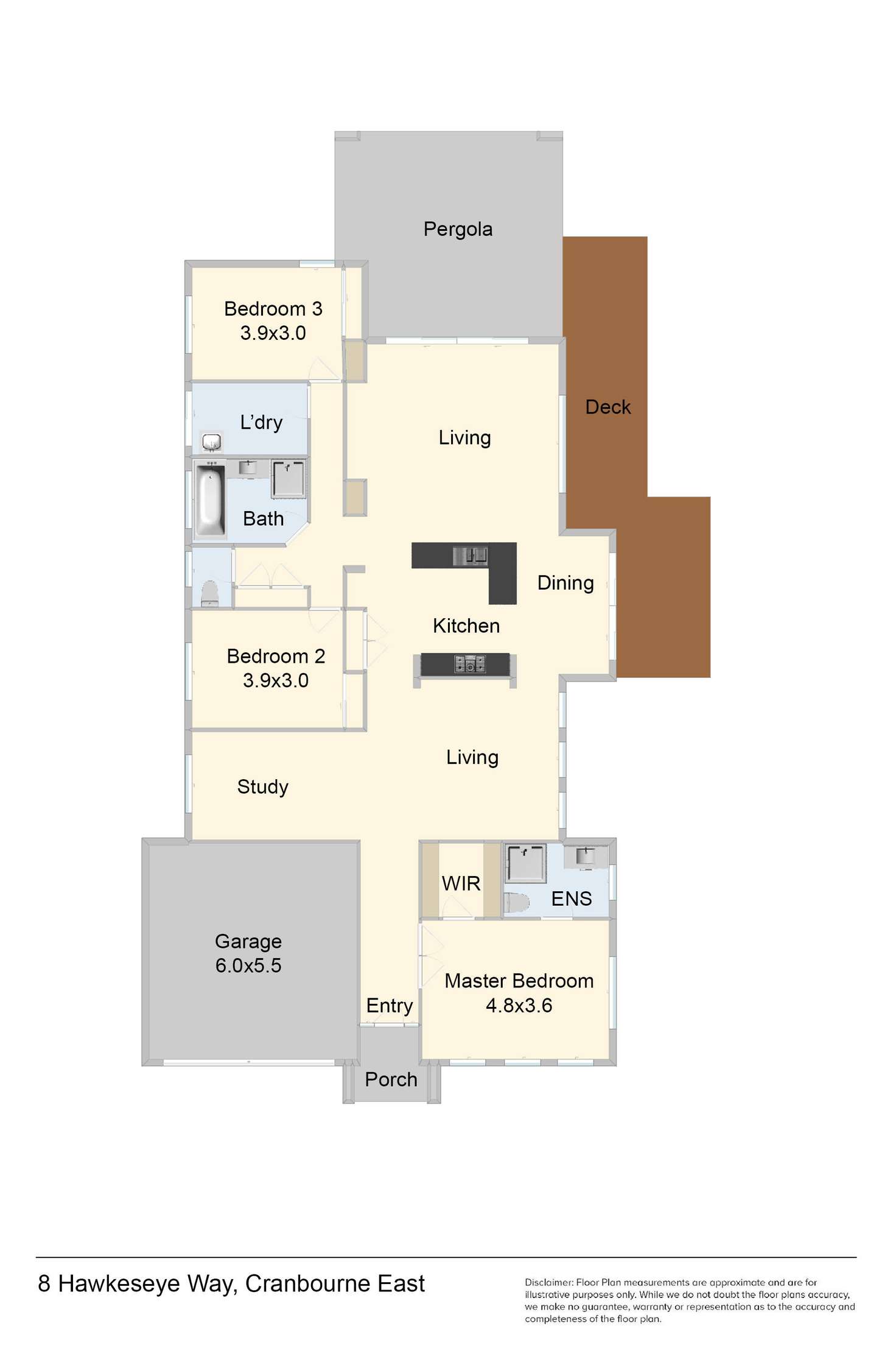 Floorplan of Homely house listing, 8 Hawkeseye Way, Cranbourne East VIC 3977