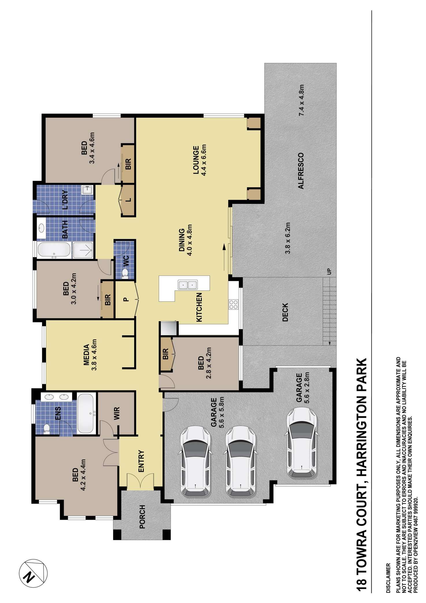 Floorplan of Homely house listing, 18 Towra Court, Harrington Park NSW 2567