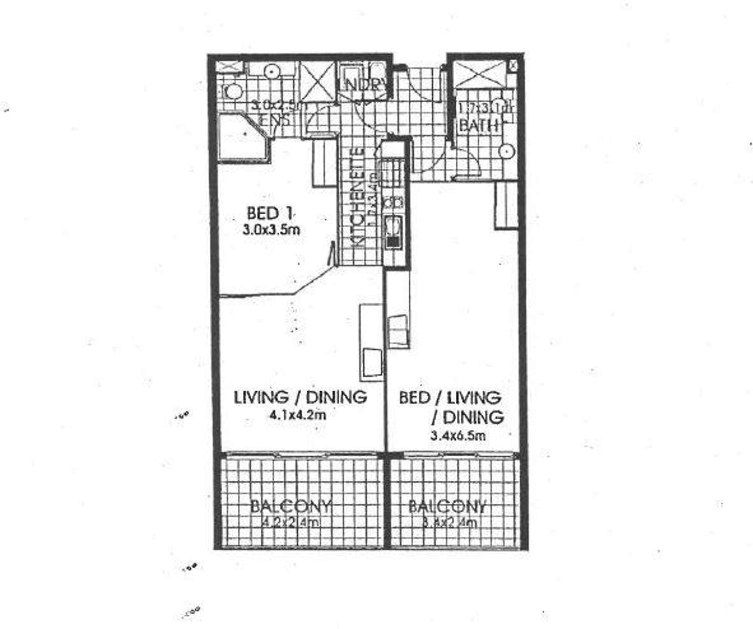 Floorplan of Homely unit listing, 414/415/38 Mahogany Drive, Pelican Waters QLD 4551