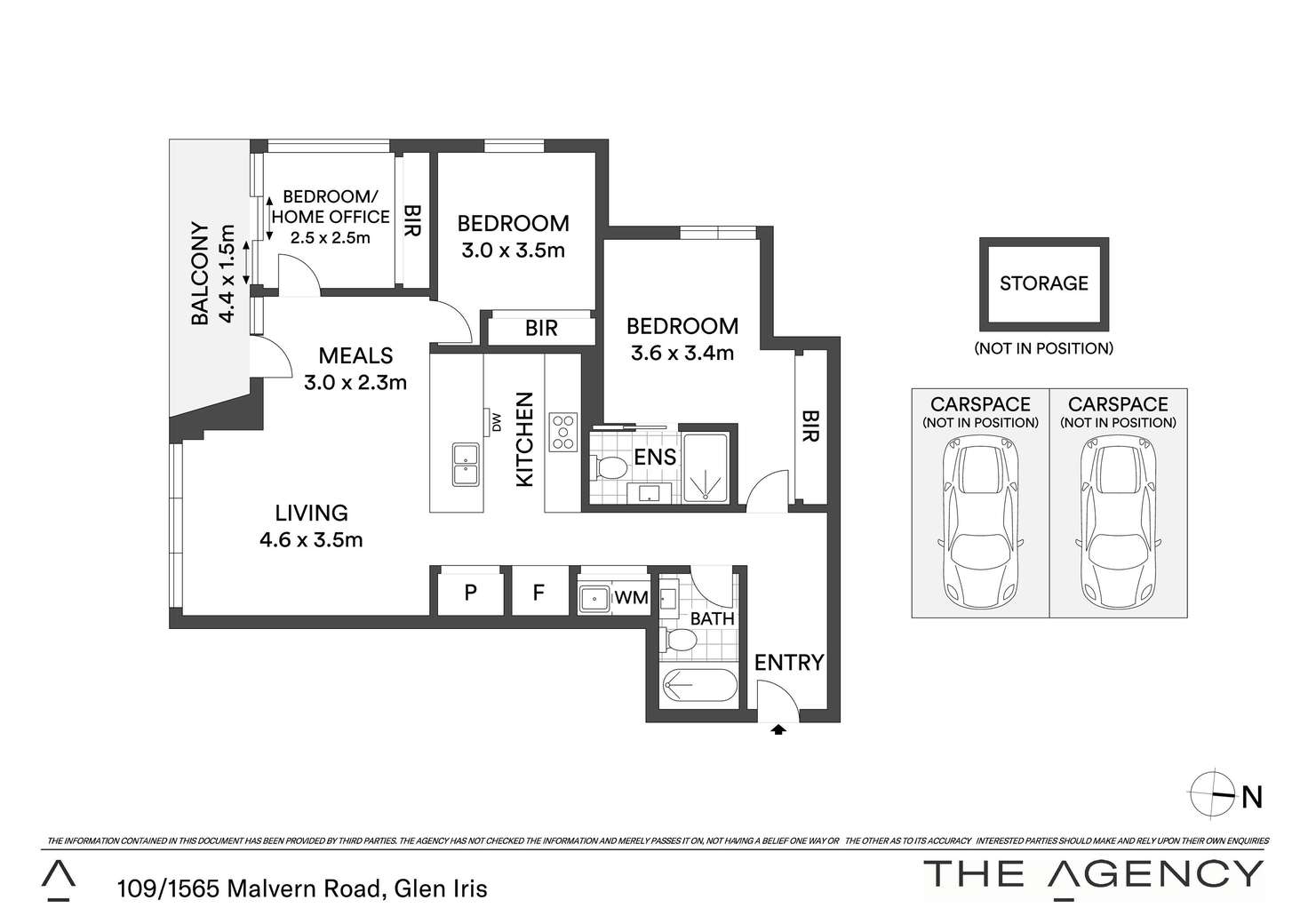 Floorplan of Homely apartment listing, 109/1565 Malvern Road, Glen Iris VIC 3146