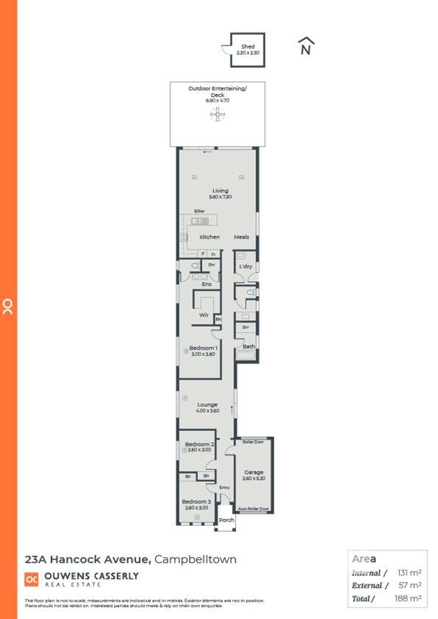 Floorplan of Homely house listing, 23A Hancock Avenue, Campbelltown SA 5074