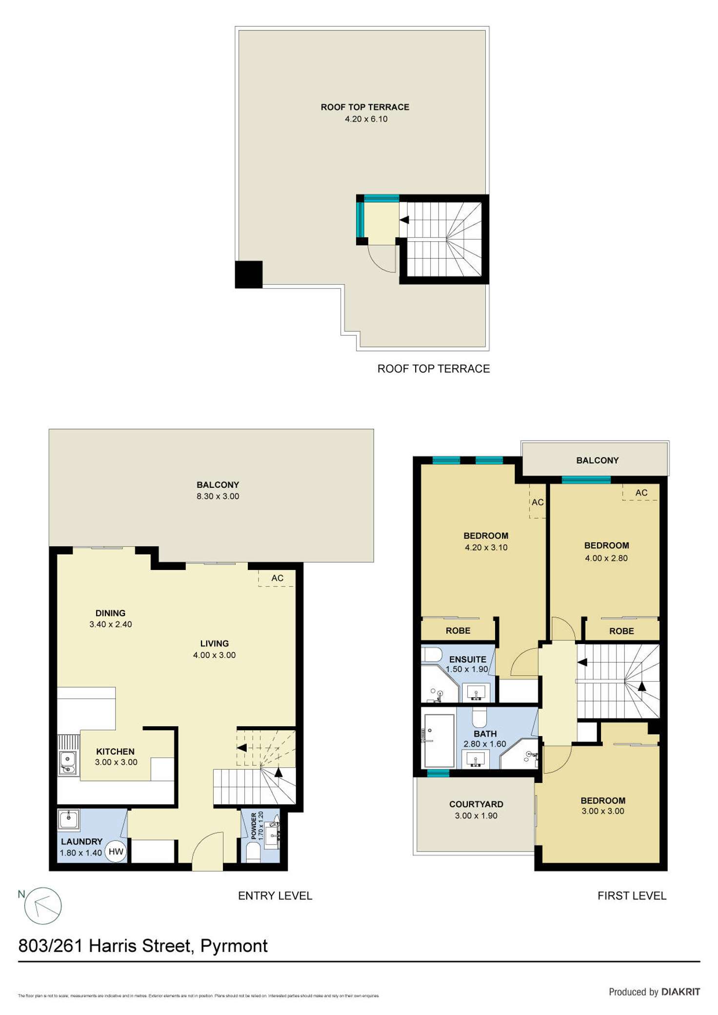 Floorplan of Homely apartment listing, 803/261 Harris Street, Pyrmont NSW 2009