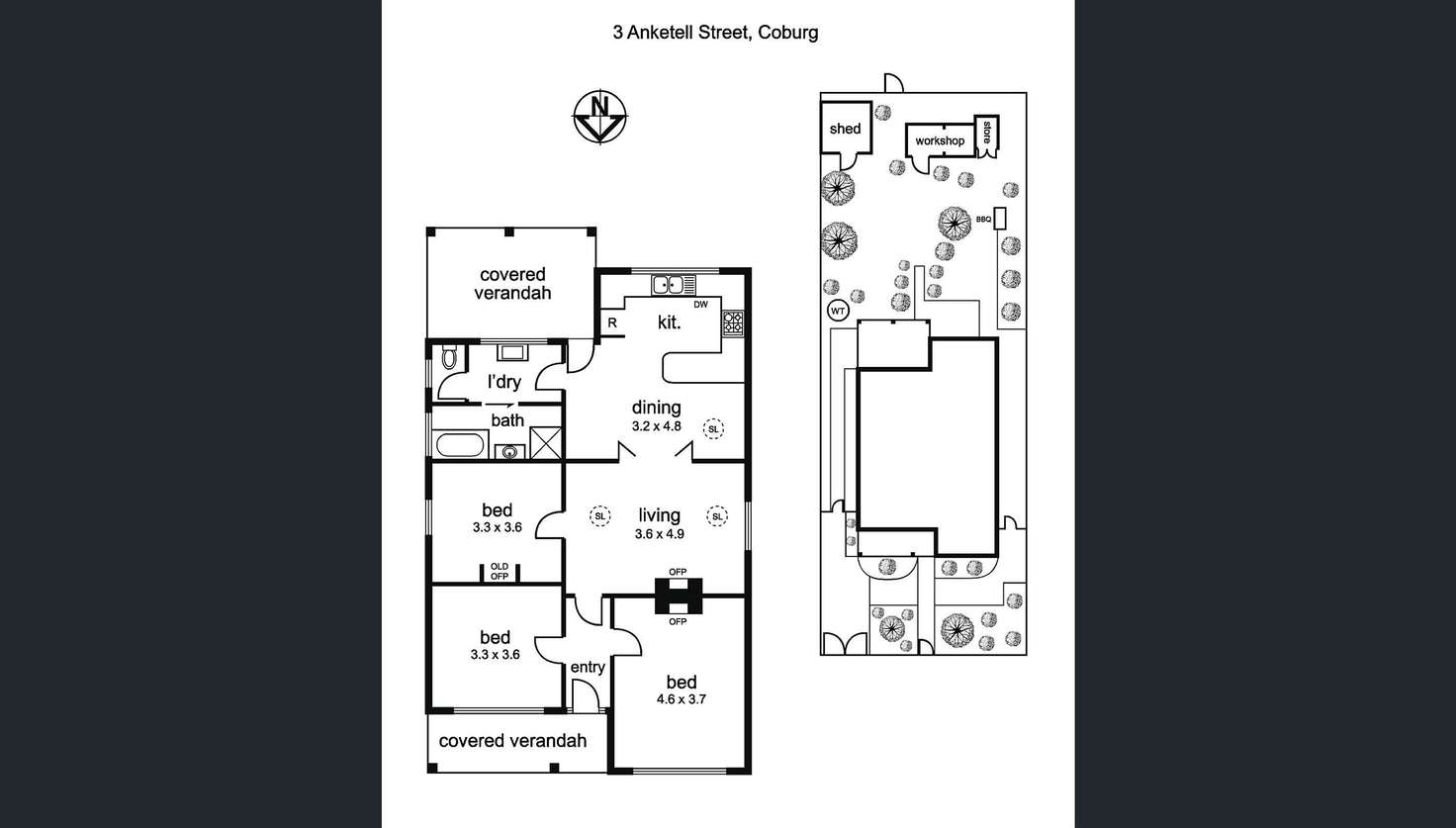 Floorplan of Homely house listing, 3 Anketell Street, Coburg VIC 3058