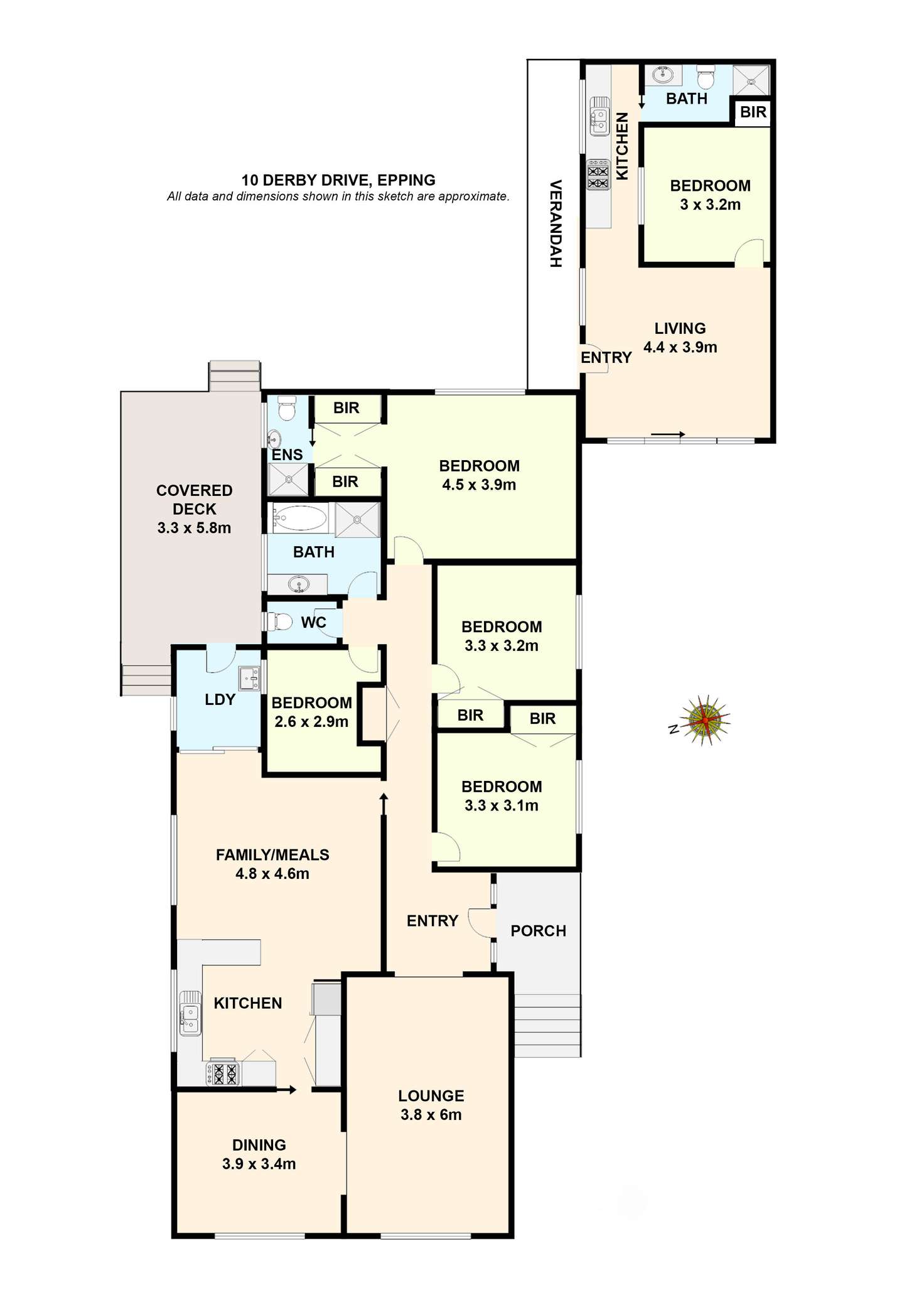 Floorplan of Homely house listing, 10 Derby Drive, Epping VIC 3076