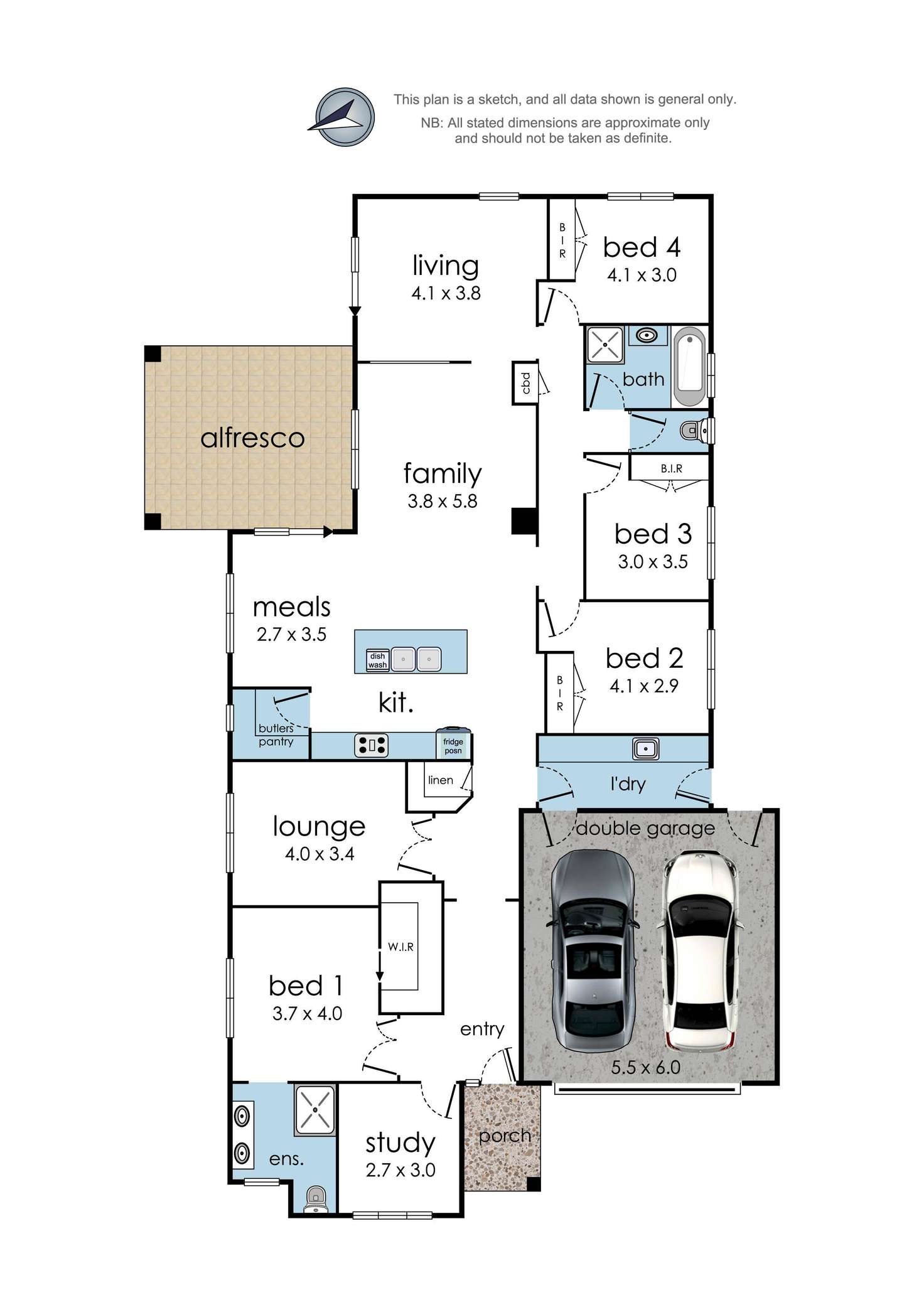 Floorplan of Homely house listing, 25 Neryl Court, Mooroolbark VIC 3138