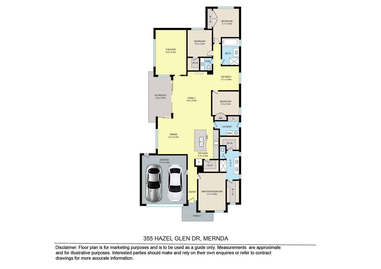 Floorplan of Homely house listing, 355 Hazel Glen Drive, Mernda VIC 3754