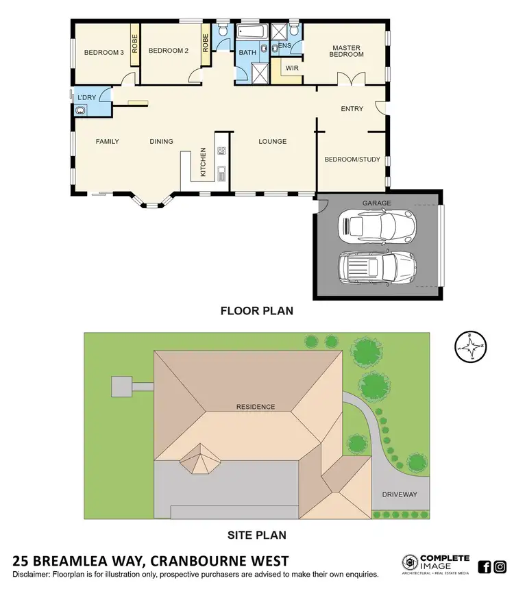 Floorplan of Homely house listing, 25 Breamlea Way, Cranbourne West VIC 3977