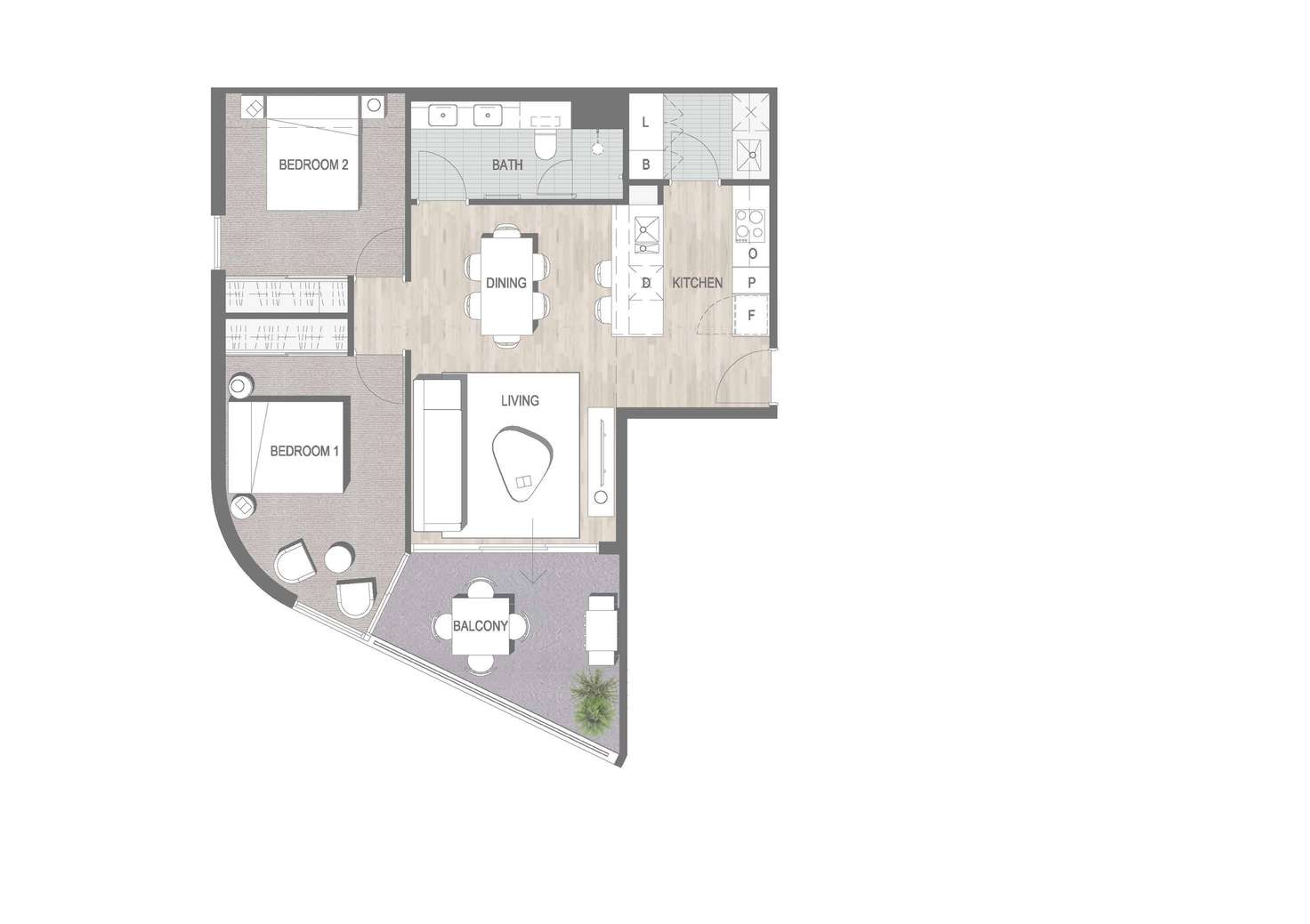 Floorplan of Homely apartment listing, 708/63 Kishorn Road, Mount Pleasant WA 6153