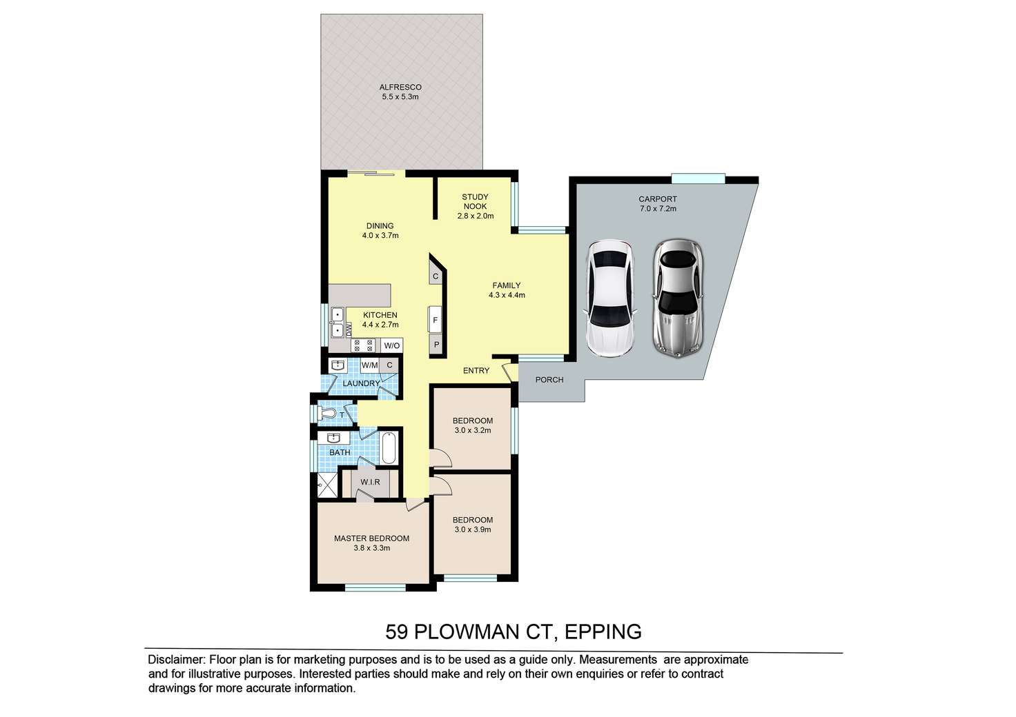 Floorplan of Homely house listing, 59 Plowman Court, Epping VIC 3076