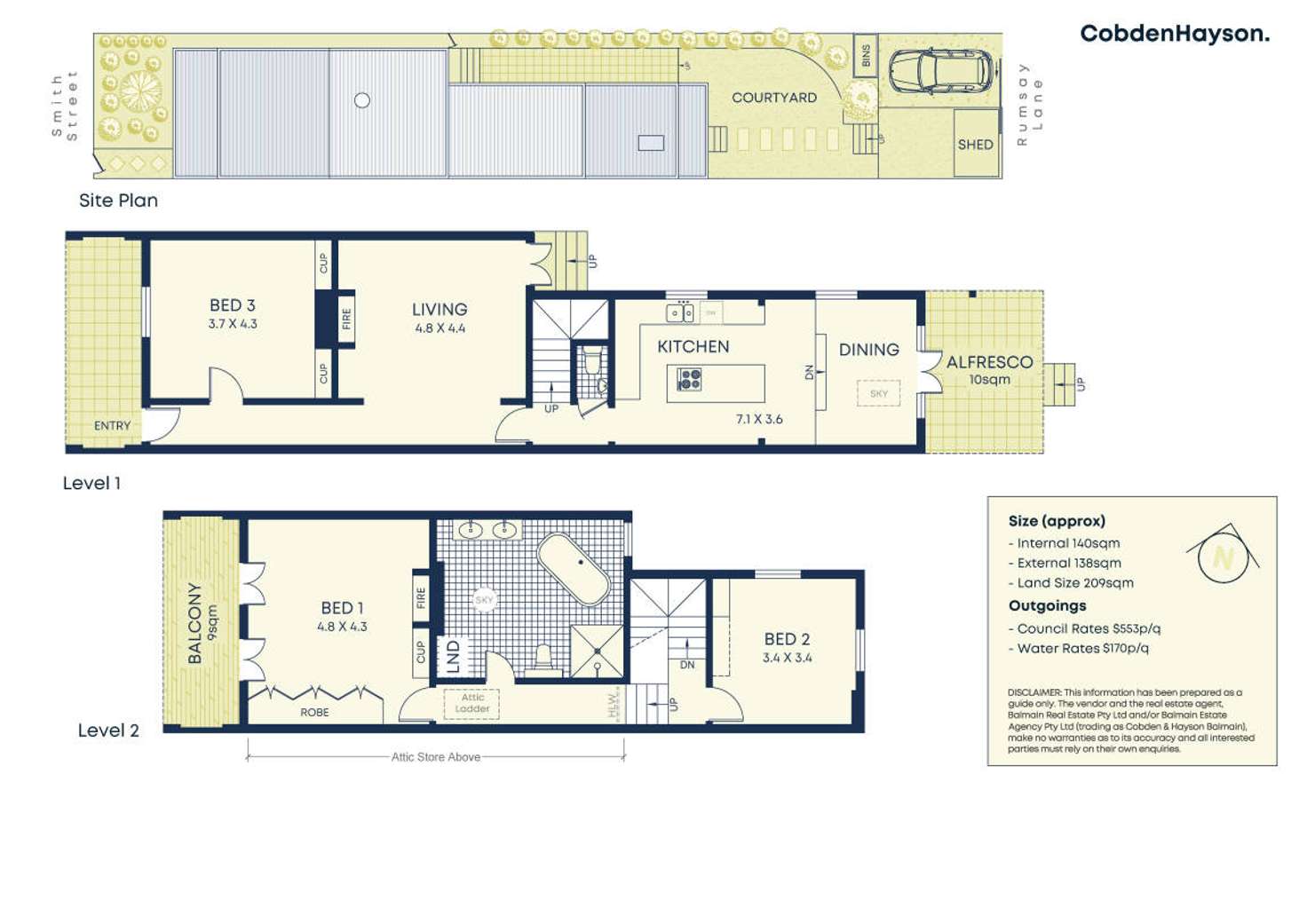 Floorplan of Homely house listing, 41 Smith Street, Rozelle NSW 2039