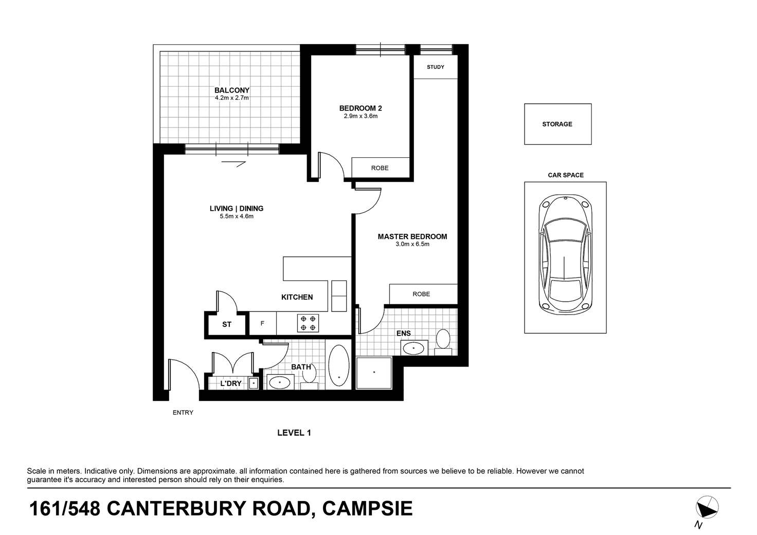 Floorplan of Homely apartment listing, 161/548-568 Canterbury Road, Campsie NSW 2194