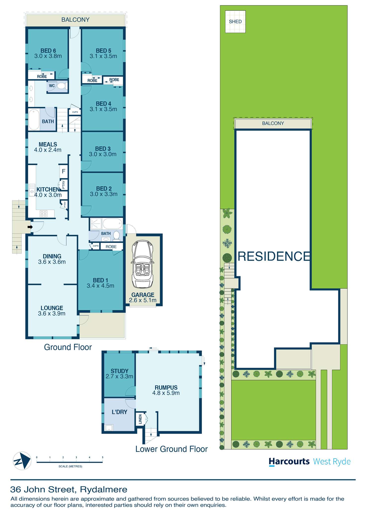 Floorplan of Homely house listing, 36 John Street, Rydalmere NSW 2116