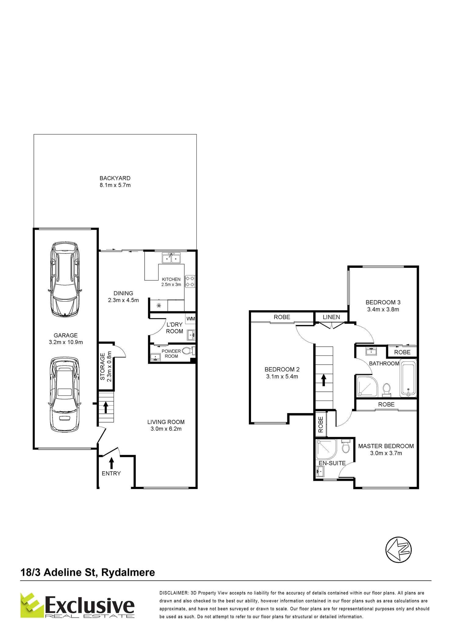 Floorplan of Homely townhouse listing, 18/3-17 Adeline Street, Rydalmere NSW 2116