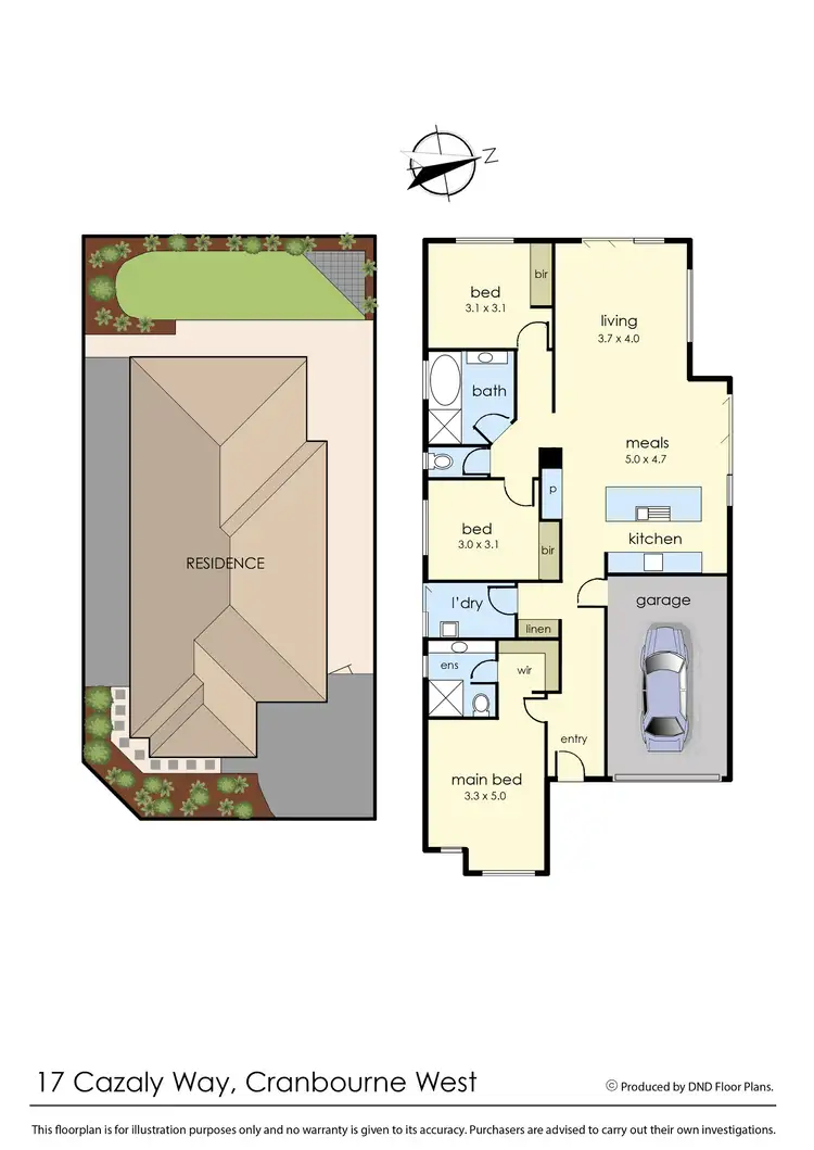 Floorplan of Homely house listing, 17 Cazaly Way, Cranbourne West VIC 3977