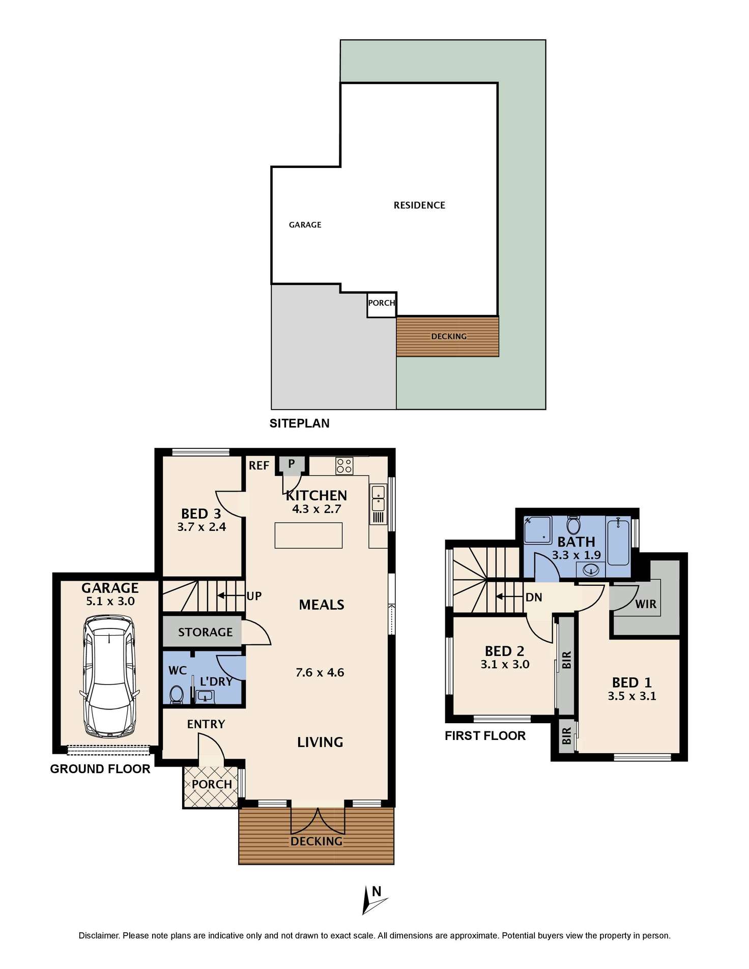 Floorplan of Homely townhouse listing, 2/27 Marshall Drive, Reservoir VIC 3073