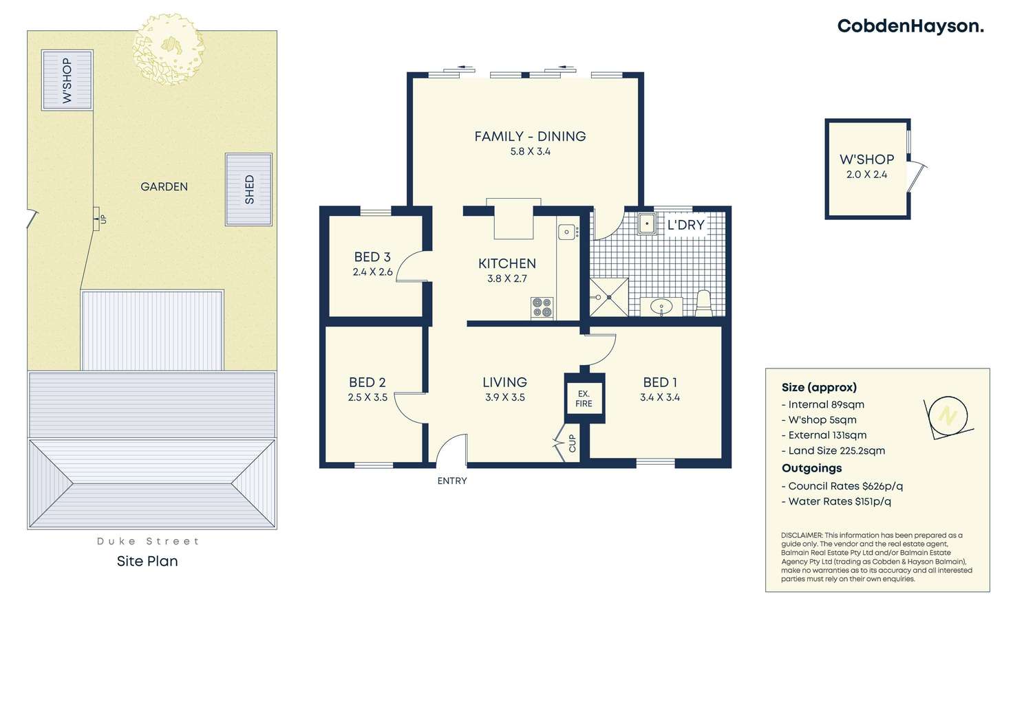 Floorplan of Homely house listing, 2 Duke Street, Balmain East NSW 2041