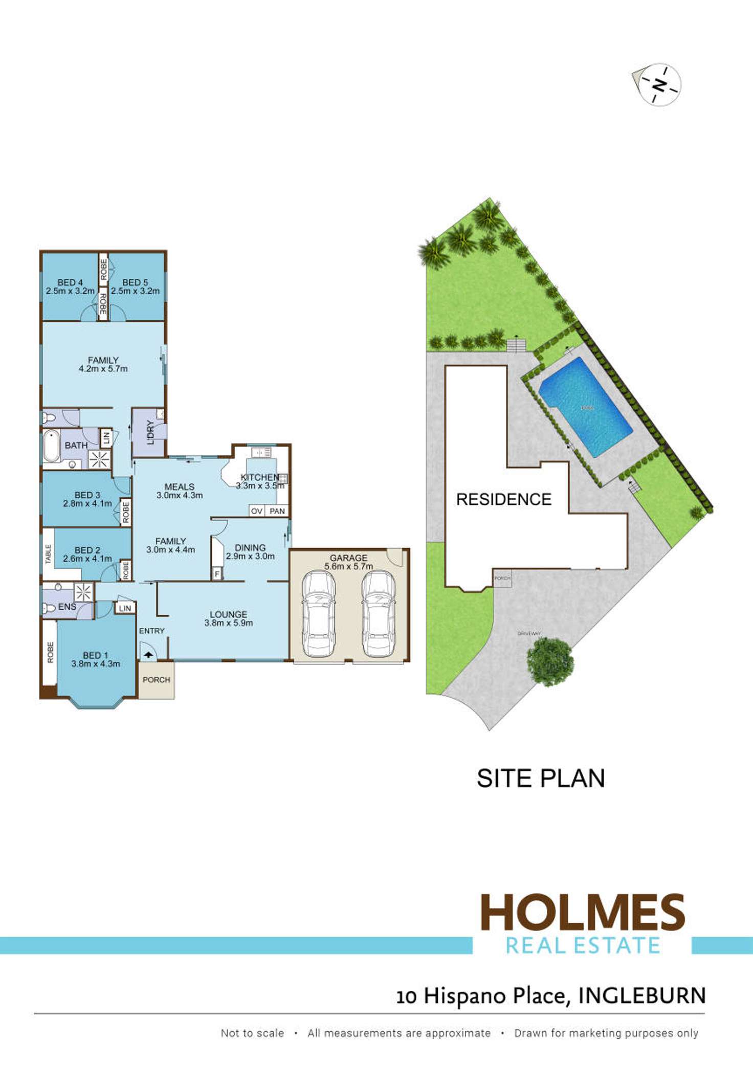 Floorplan of Homely house listing, 10 Hispano Place, Ingleburn NSW 2565