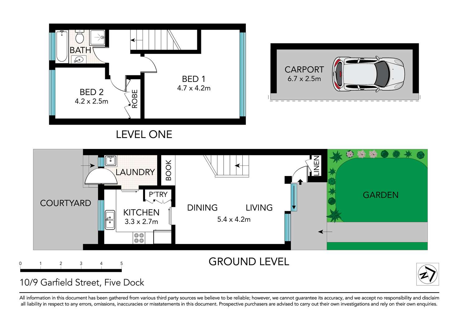 Floorplan of Homely townhouse listing, 10/9 Garfield Street, Five Dock NSW 2046