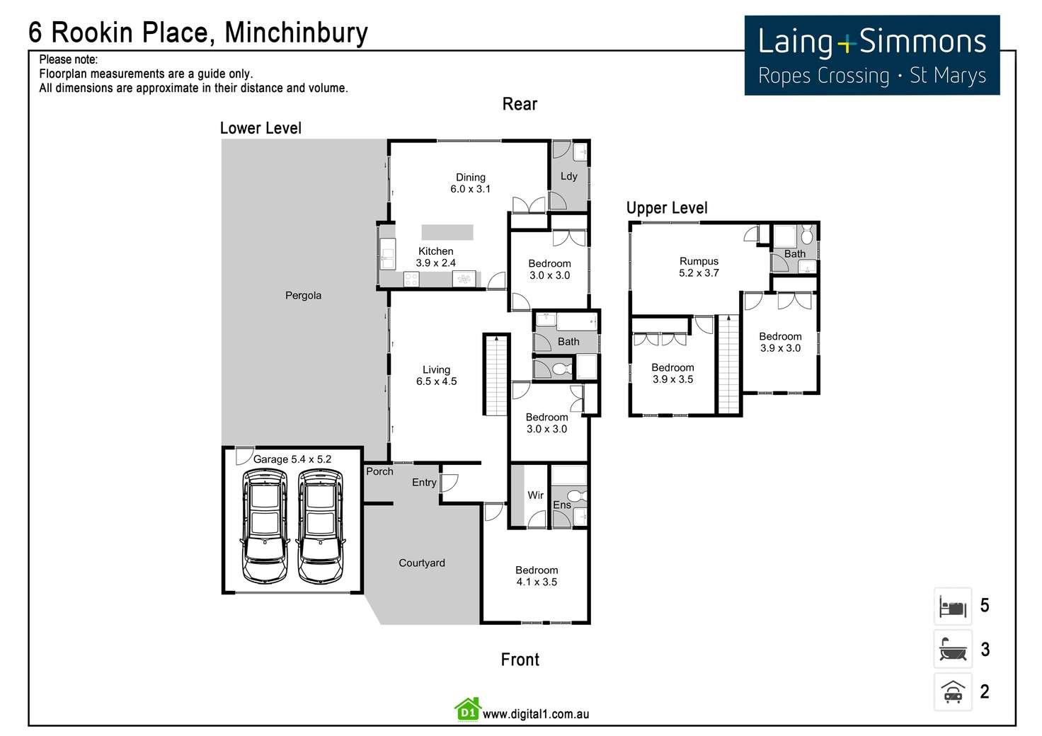 Floorplan of Homely house listing, 6 Rookin Place, Minchinbury NSW 2770