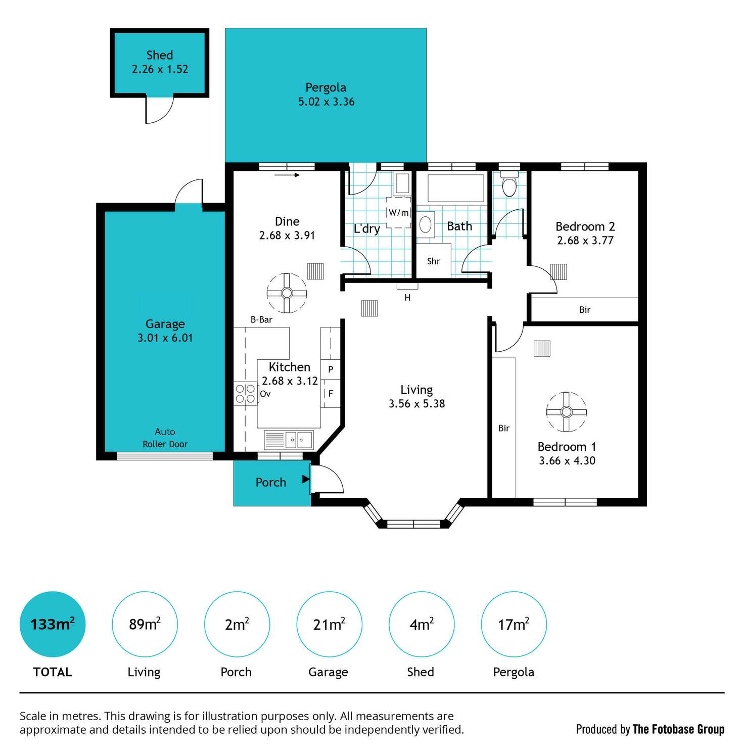 Floorplan of Homely unit listing, 1/18 Lydia Street, Plympton SA 5038