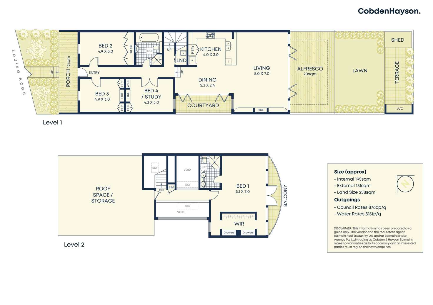 Floorplan of Homely house listing, 19 Louisa Road, Birchgrove NSW 2041