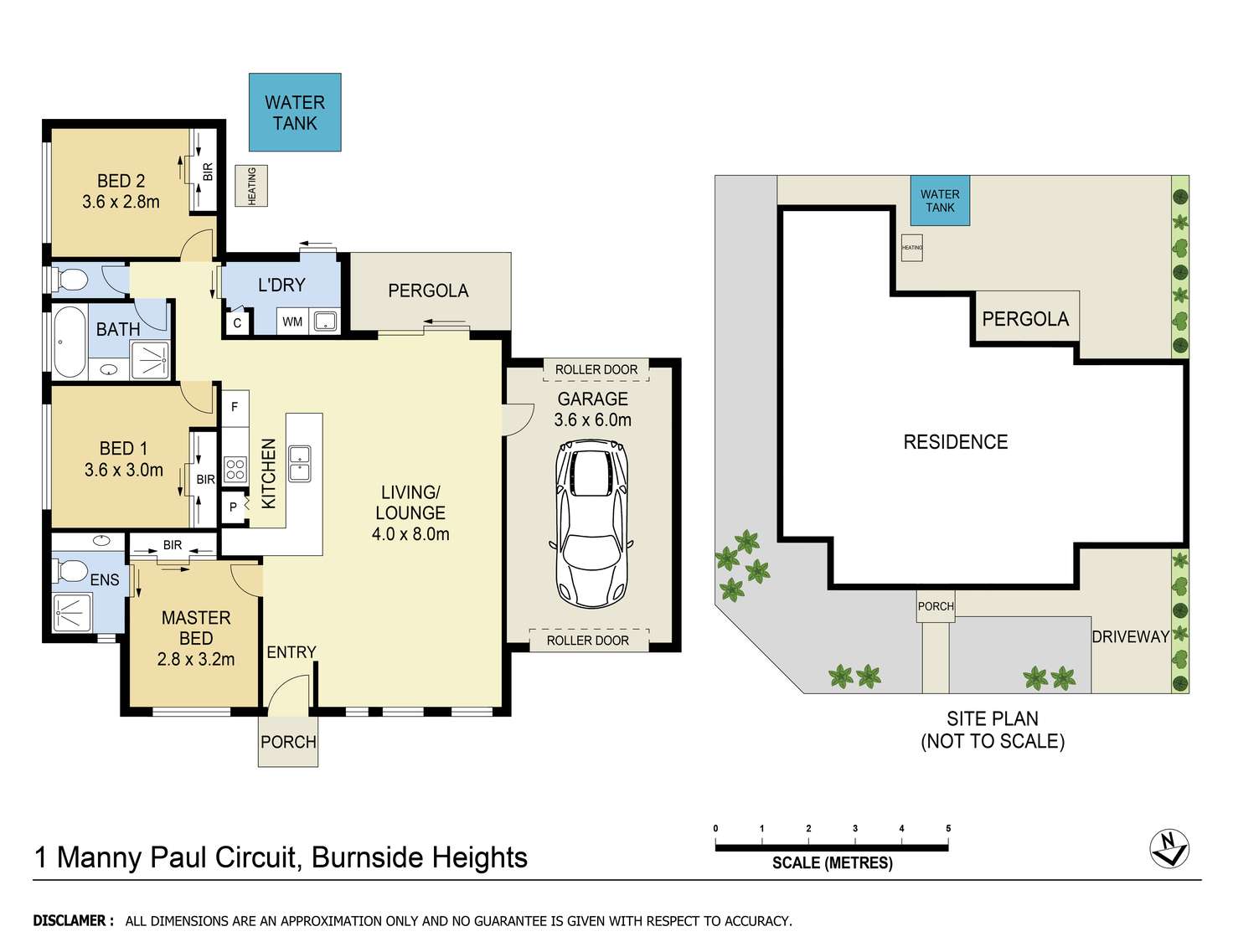 Floorplan of Homely house listing, 1 Manny Paul Circuit, Burnside Heights VIC 3023