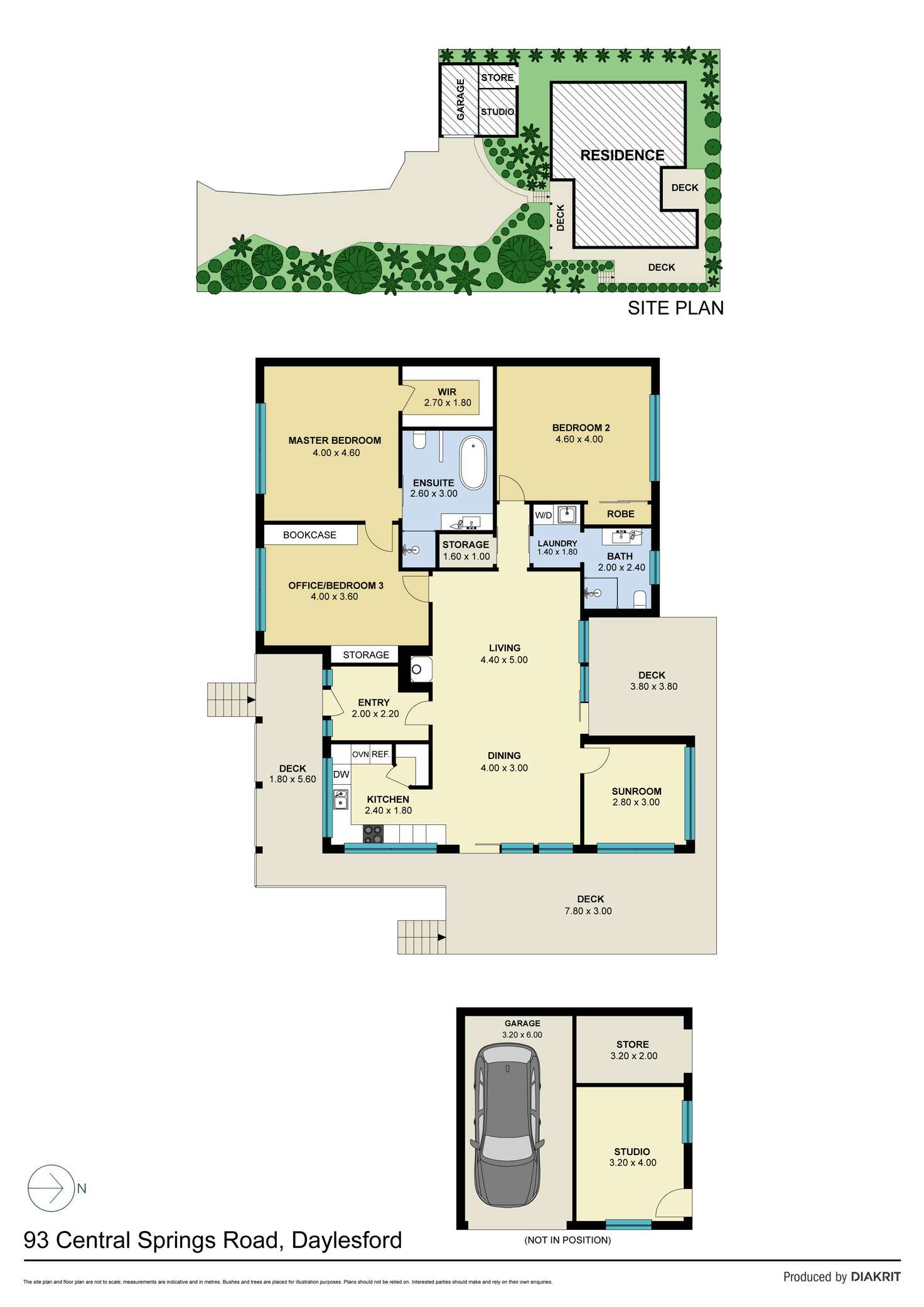 Floorplan of Homely house listing, 93 Central Springs Road, Daylesford VIC 3460