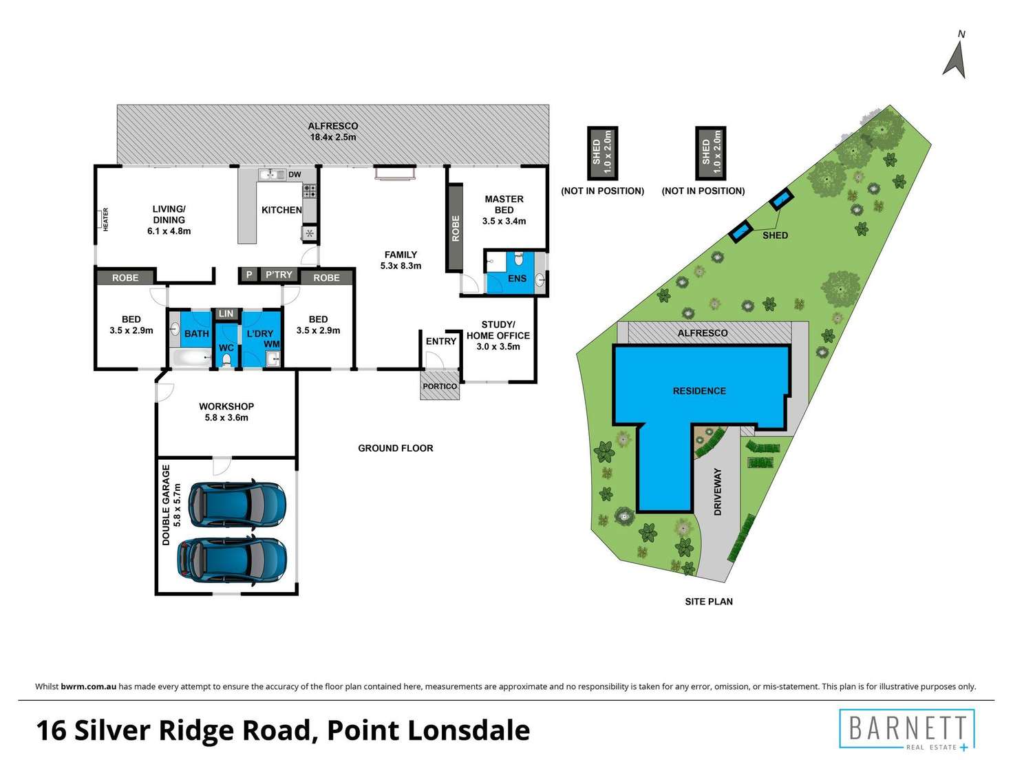 Floorplan of Homely house listing, 16 Silver Ridge Road, Point Lonsdale VIC 3225