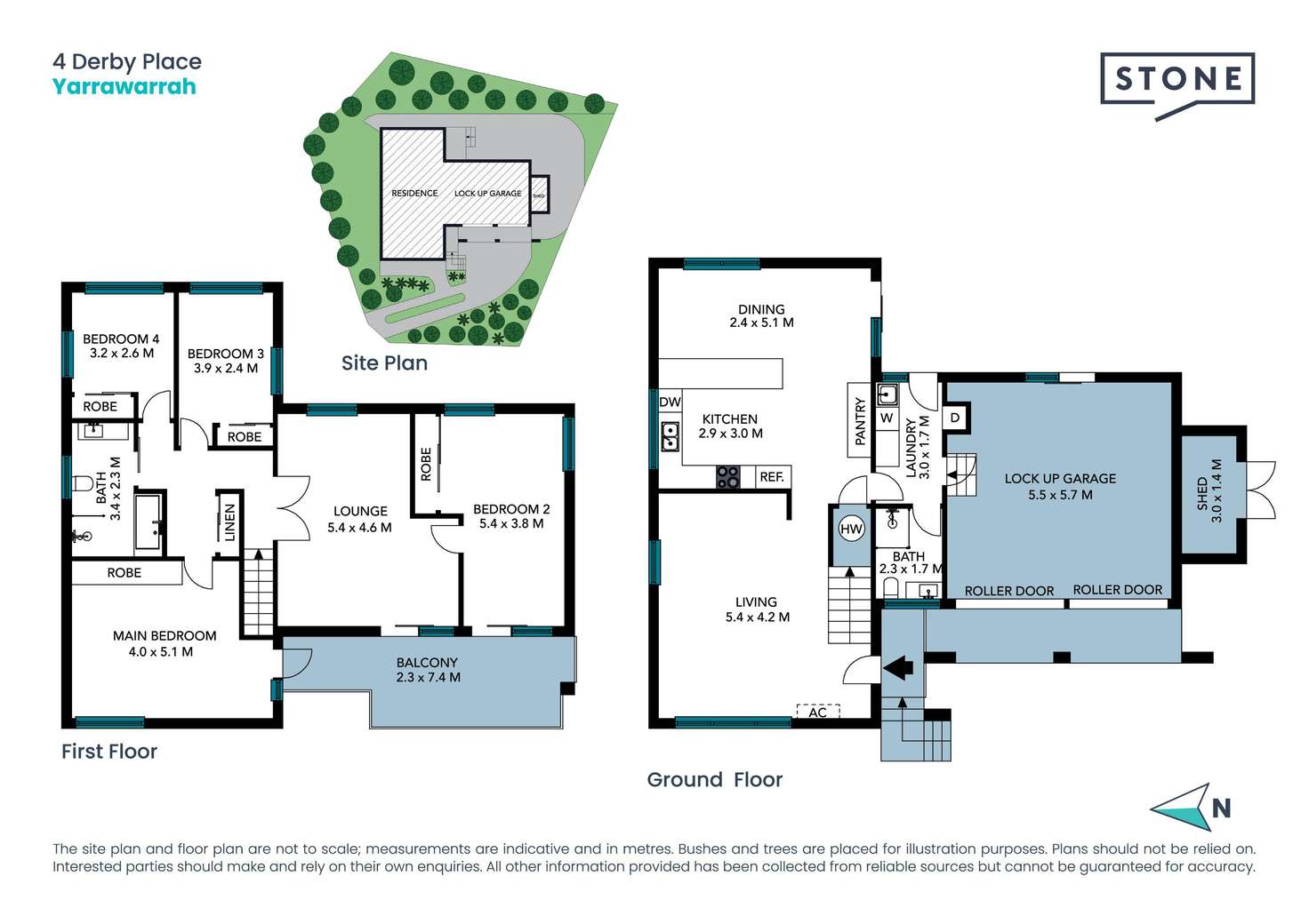 Floorplan of Homely house listing, 4 Derby Place, Yarrawarrah NSW 2233