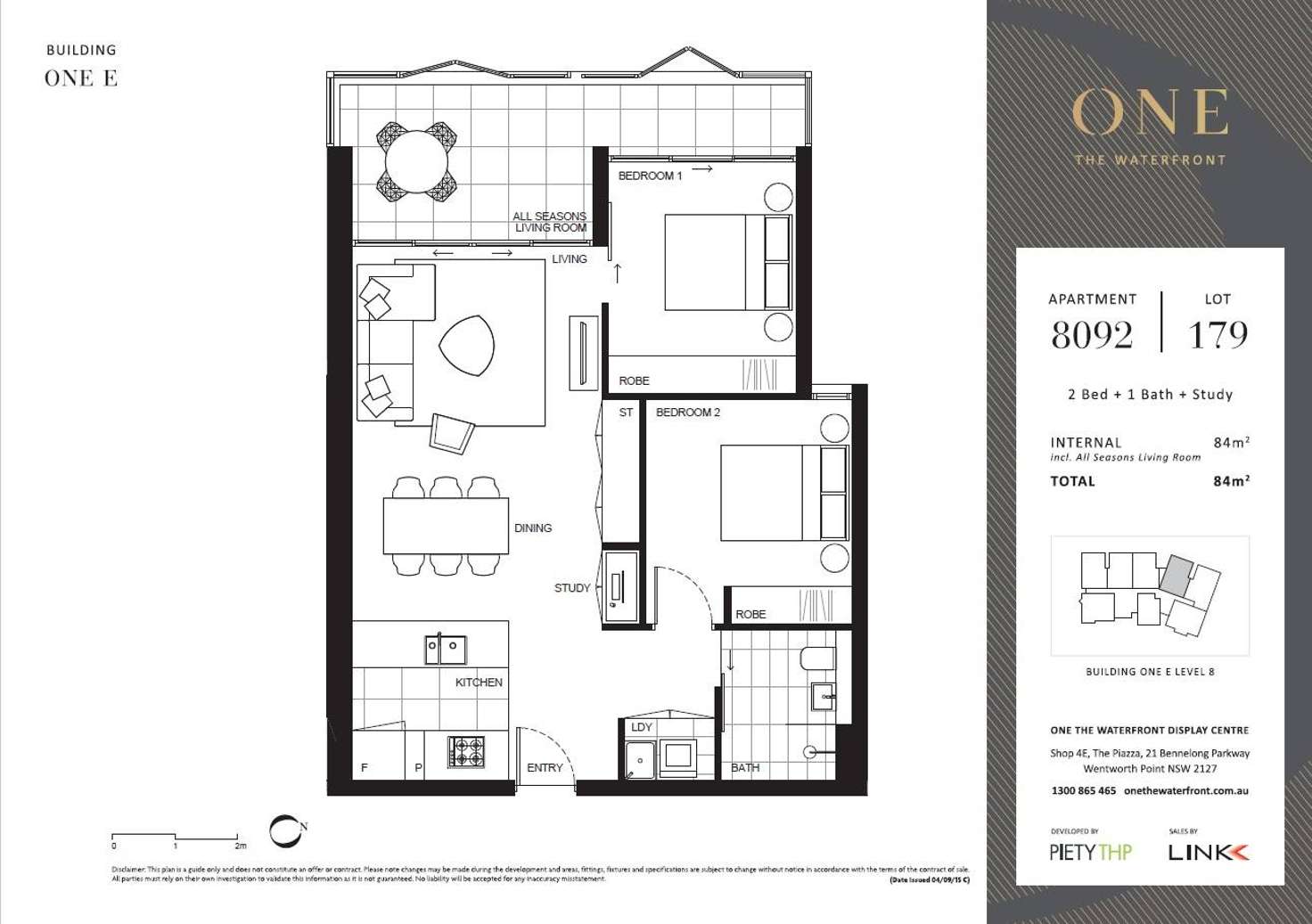 Floorplan of Homely apartment listing, E8092/5 Bennelong Parkway, Wentworth Point NSW 2127
