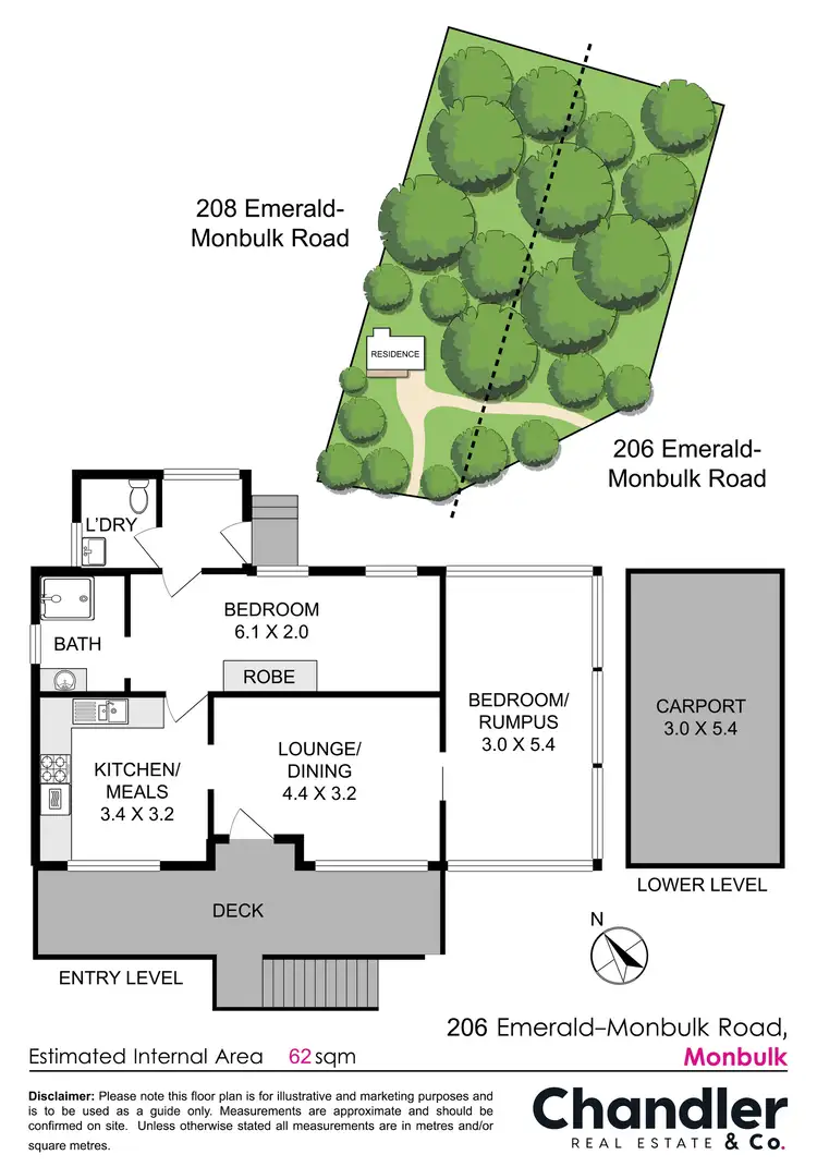 Floorplan of Homely house listing, 206 - 208 Emerald - Monbulk Road, Monbulk VIC 3793