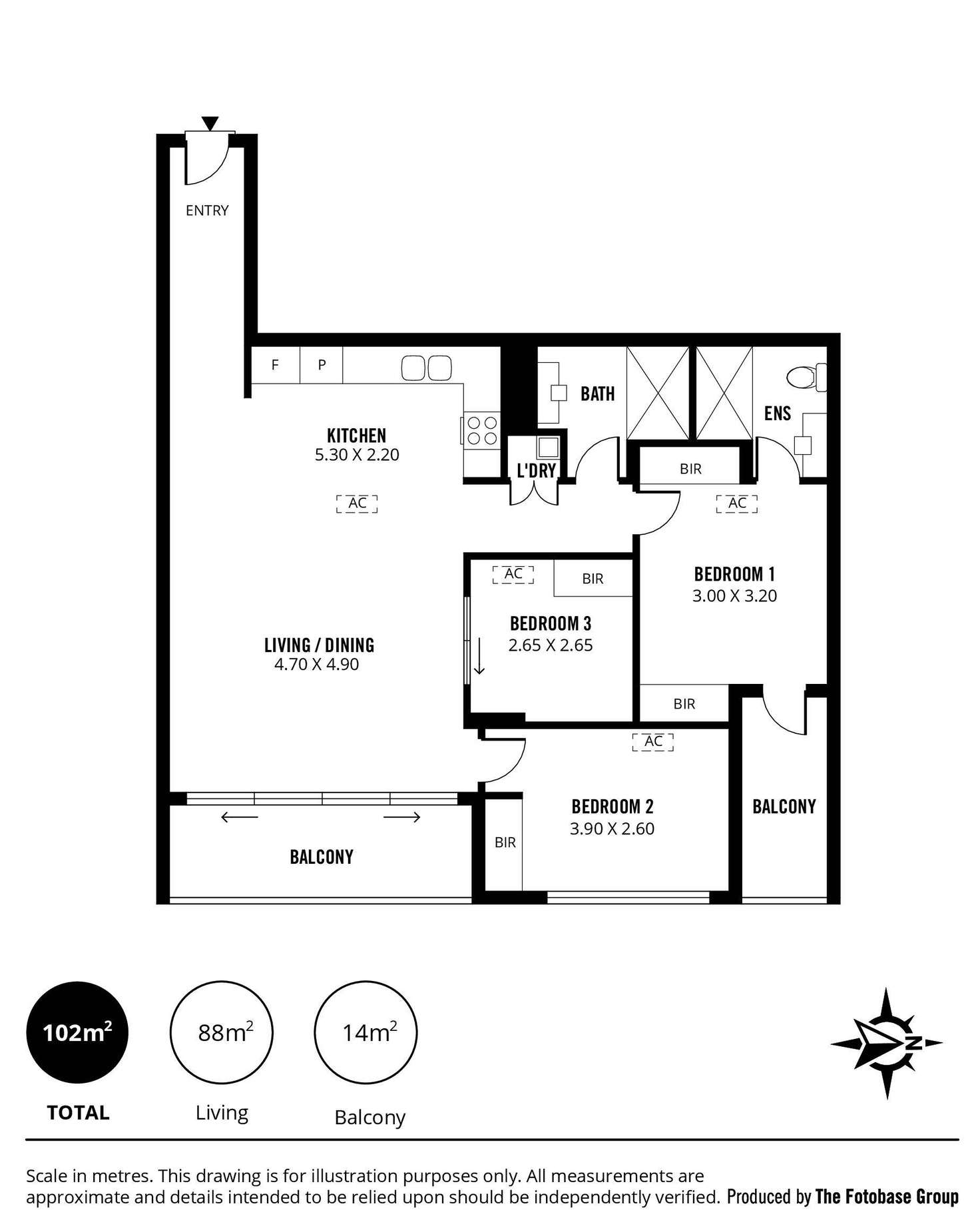 Floorplan of Homely apartment listing, 801/160 Grote Street, Adelaide SA 5000