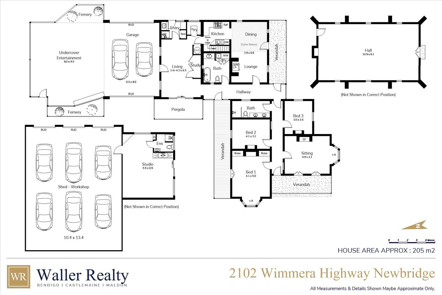 Floorplan of Homely house listing, 2102 Wimmera Highway, Newbridge VIC 3551